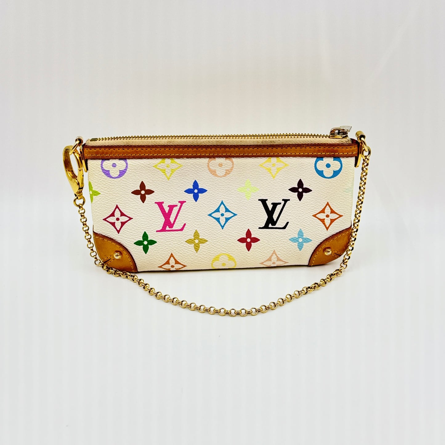Monogram Multicolore Milla Clutch MM White