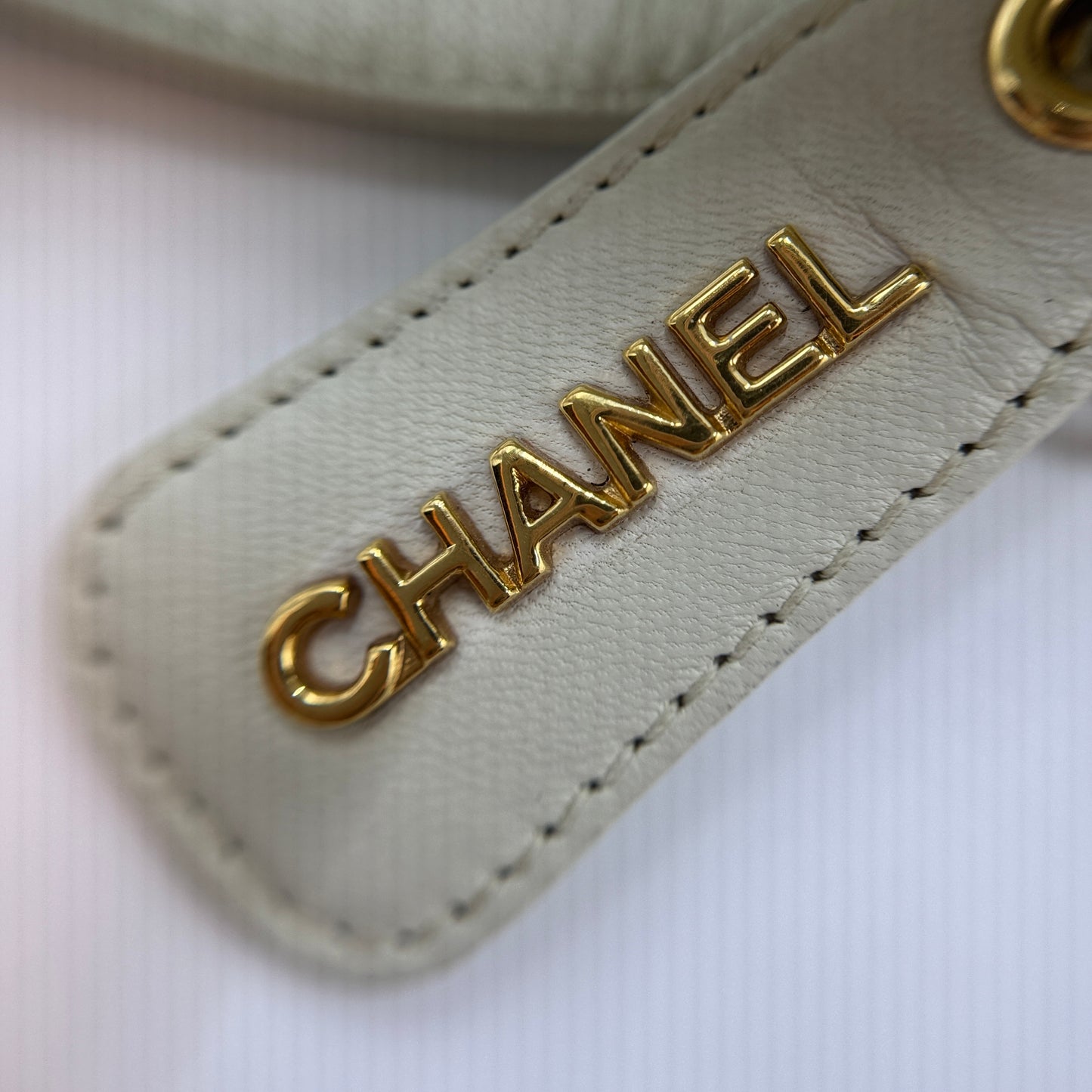 Chanel Matrasse Cream Top Handle Mini Tote