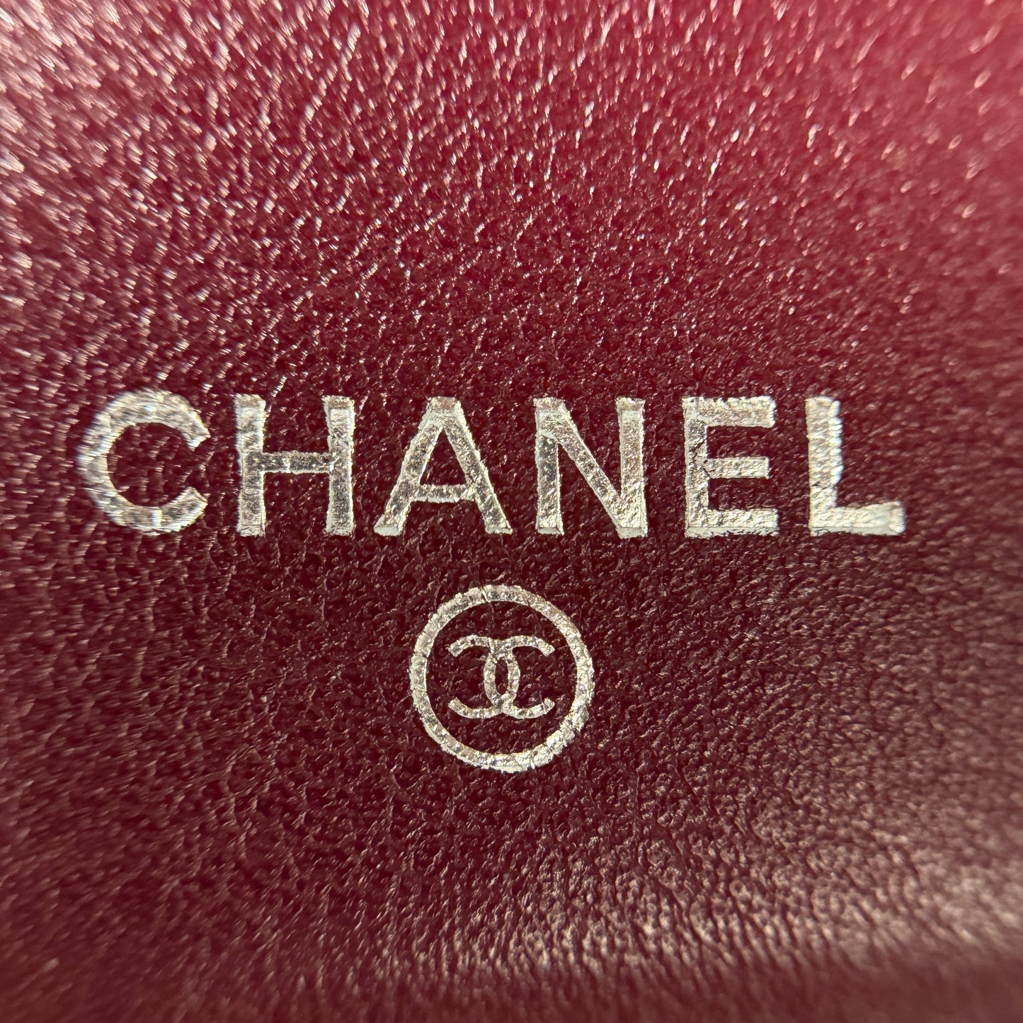 Patent Quilted Brilliant Yen Wallet Burgundy