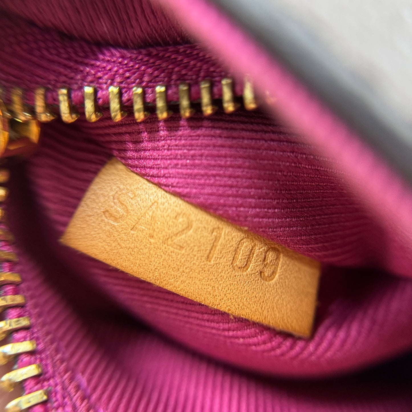 Monogram Cluny BB Bordeaux Fuchsia
