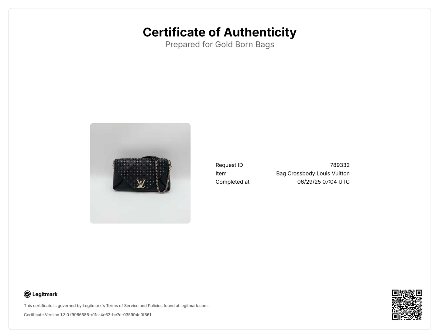 Perforated Studs Love Note Clutch