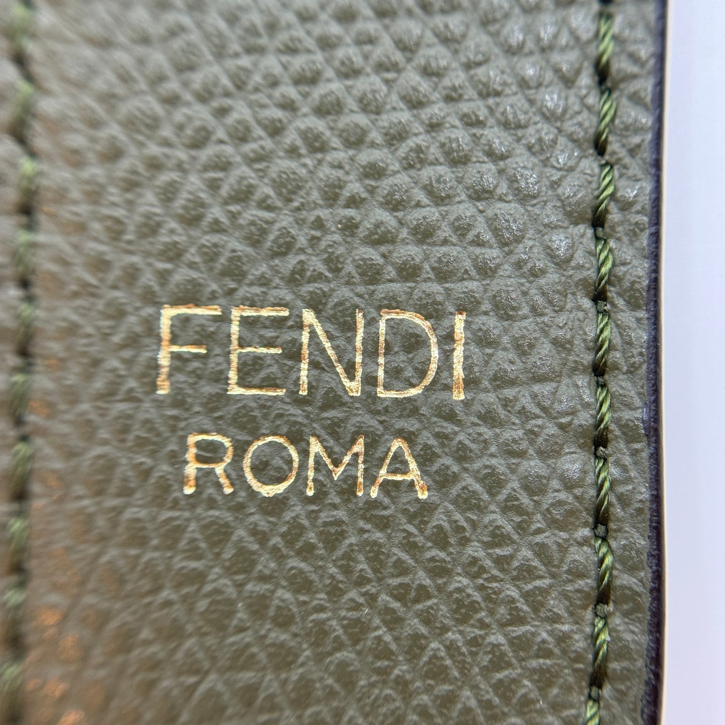 Vitello Cruise F is Fendi Mini Mon Tresor Bucket Bag Asparago
