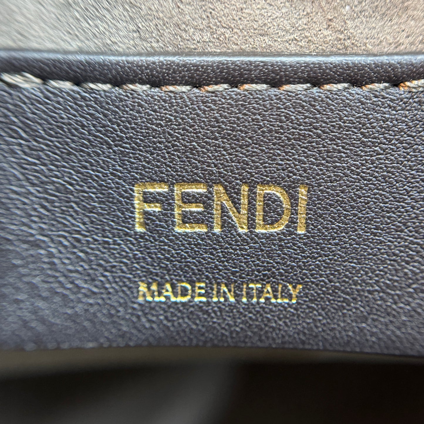 Vitello Cruise F is Fendi Mini Mon Tresor Bucket Bag Asparago