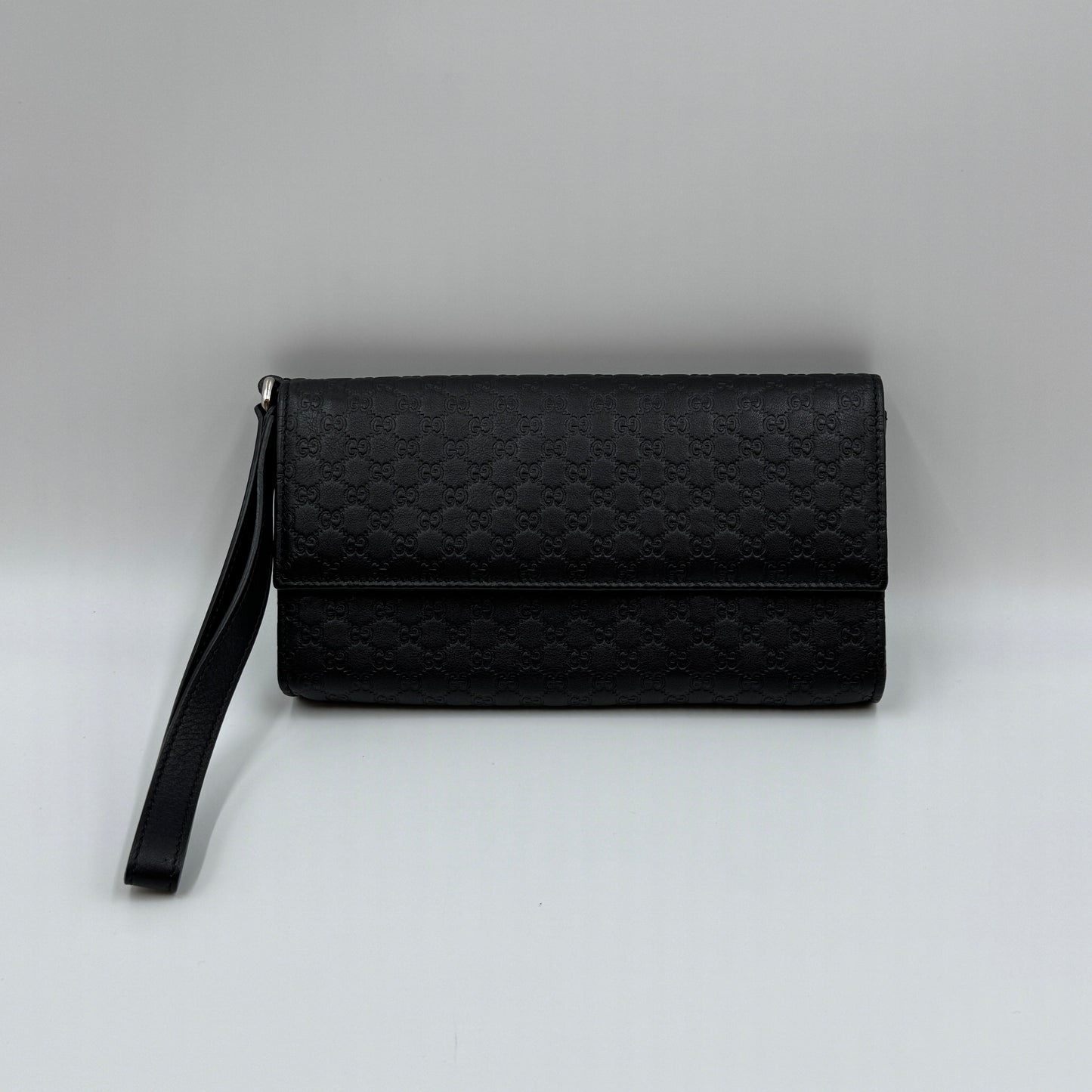 Microguccissima Travel Document Wallet Case Black