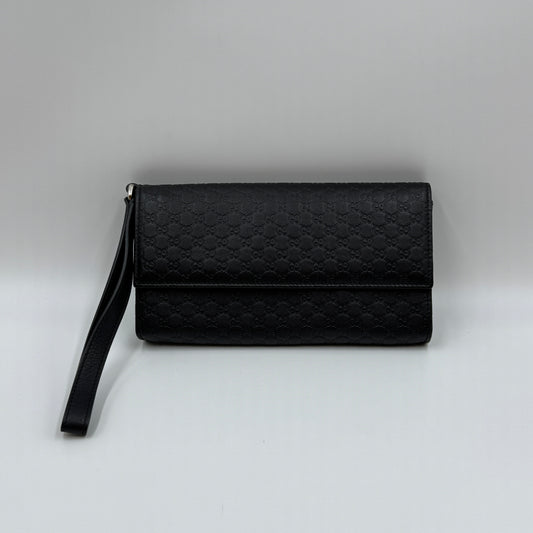 Microguccissima Travel Document Wallet Case Black
