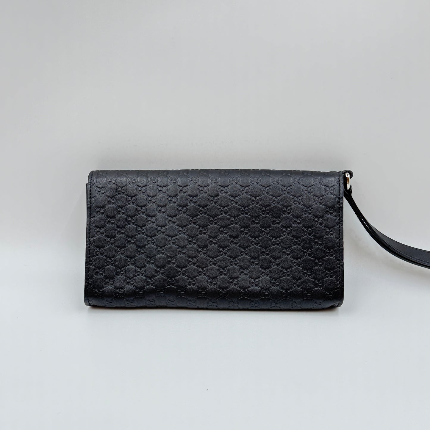 Microguccissima Travel Document Wallet Case Black