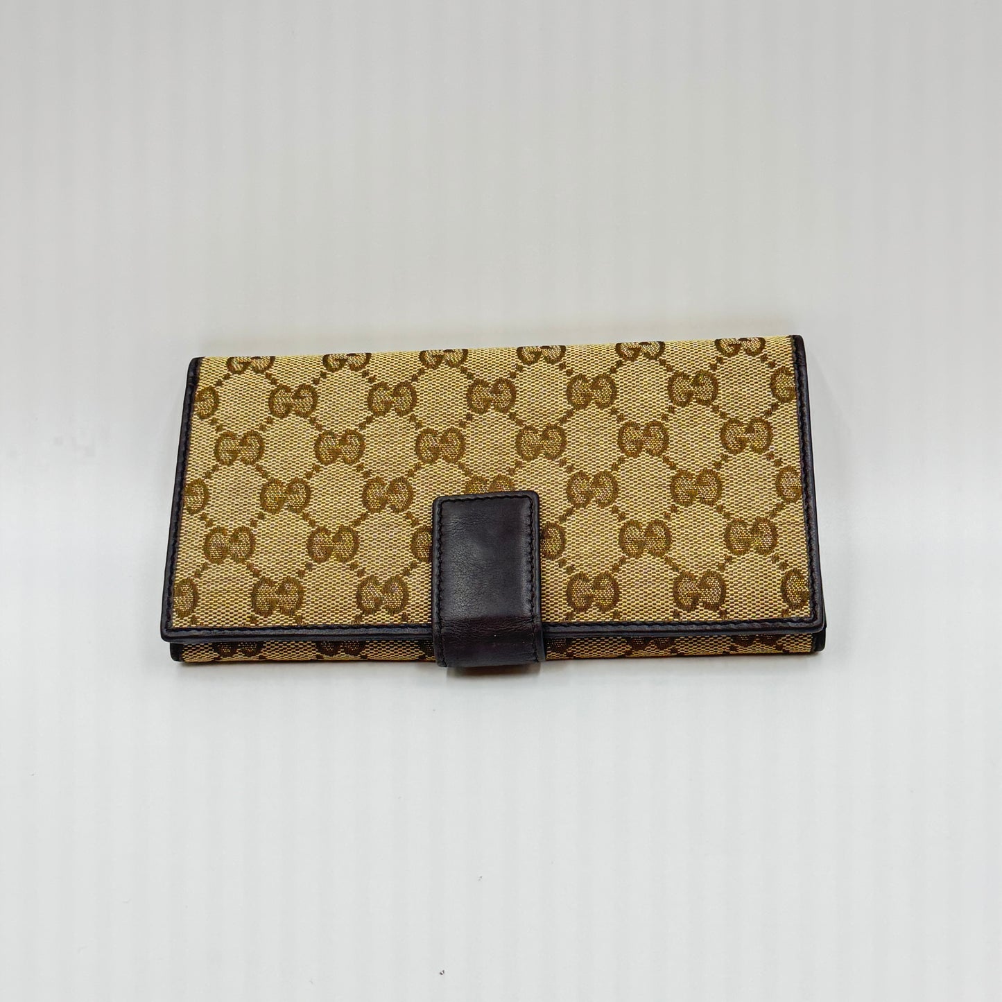 Monogram Margaux Continental Wallet Beige Ebony Dark Brown