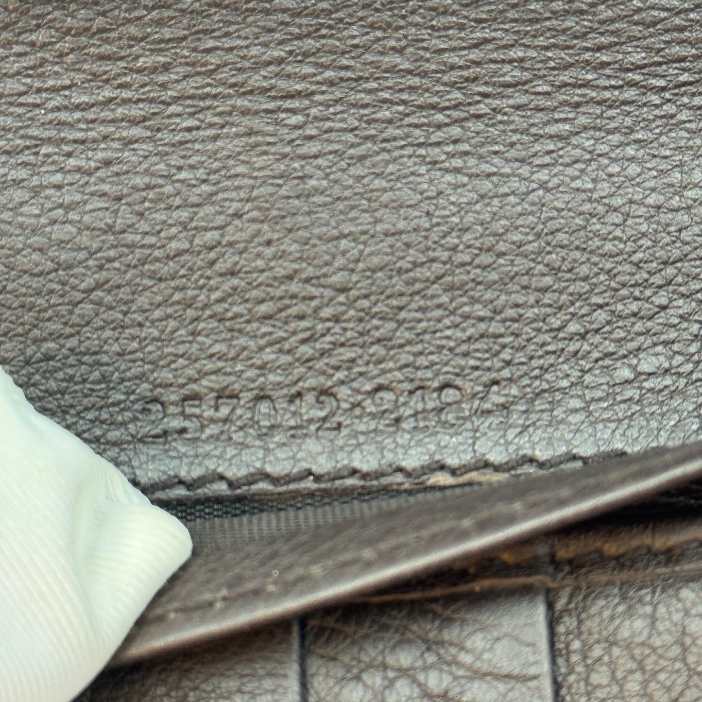 Monogram Margaux Continental Wallet Beige Ebony Dark Brown