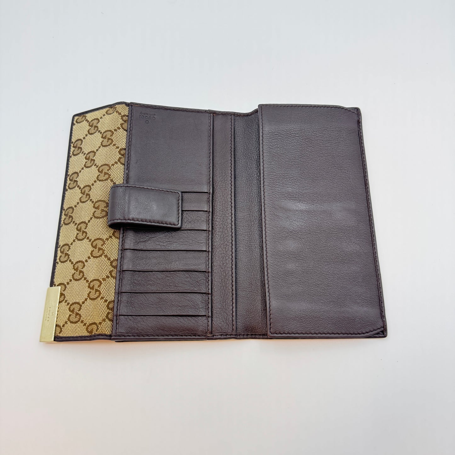 Monogram Margaux Continental Wallet Beige Ebony Dark Brown