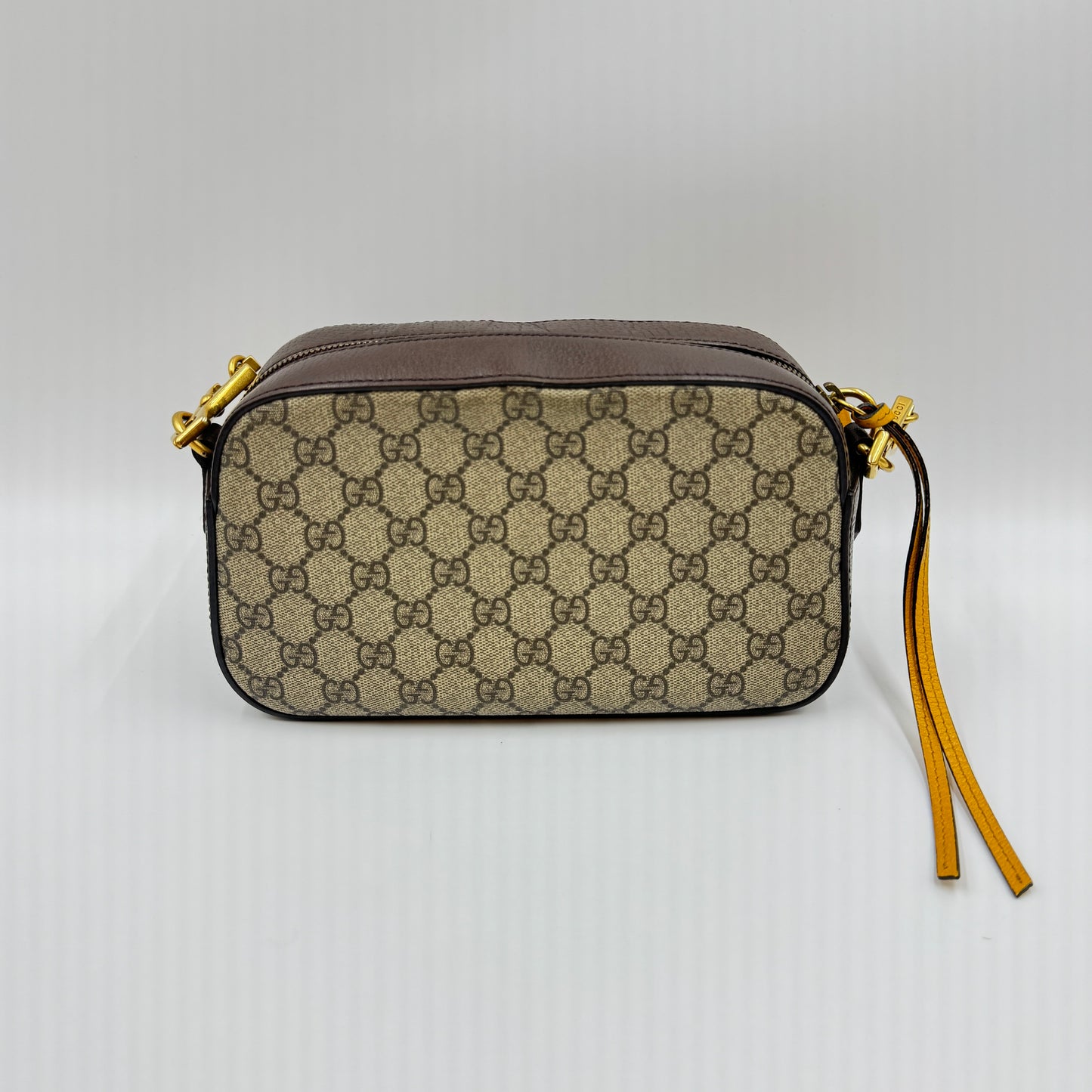 GG Supreme Monogram Web Neo Vintage Shoulder Bag Beige New Acero Crop