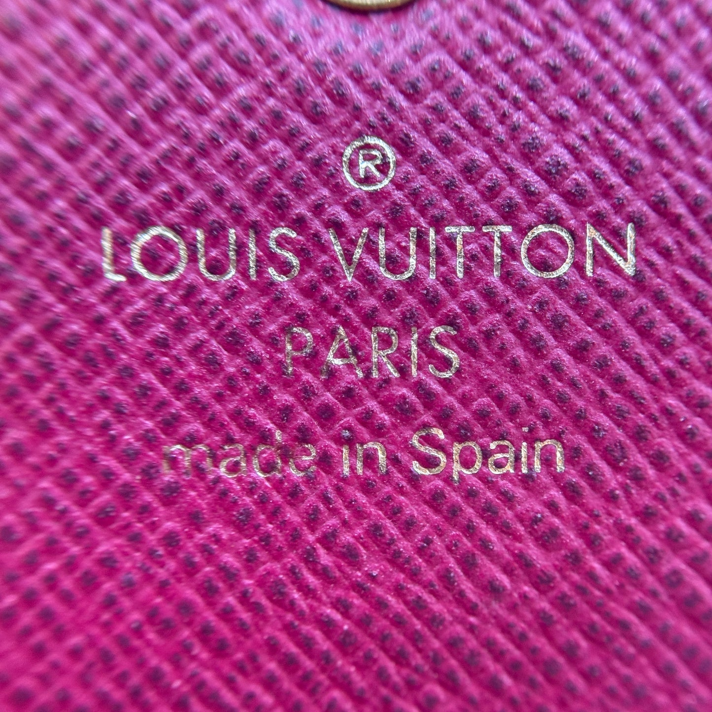 Monogram Rosalie Coin Purse Fuchsia