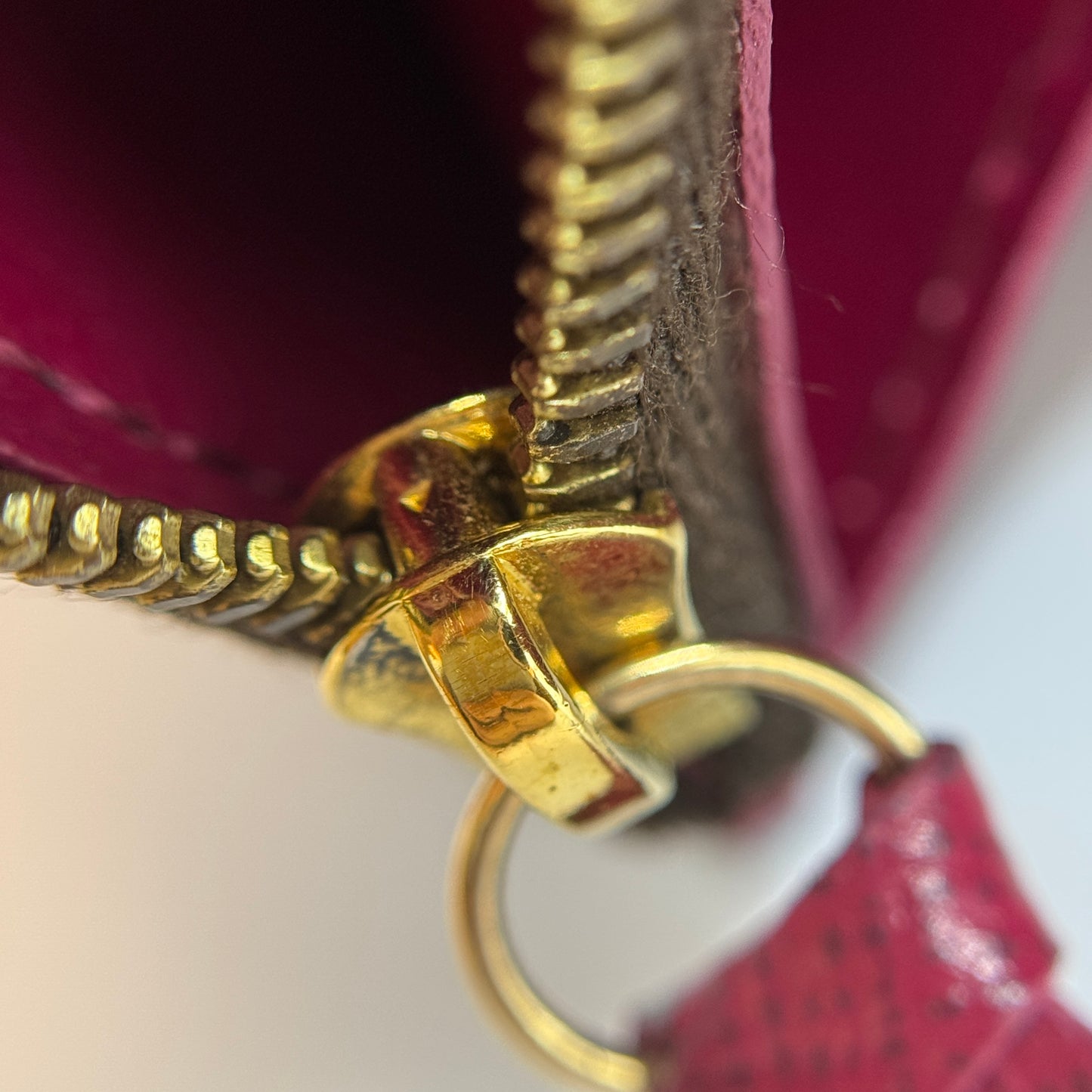 Monogram Rosalie Coin Purse Fuchsia