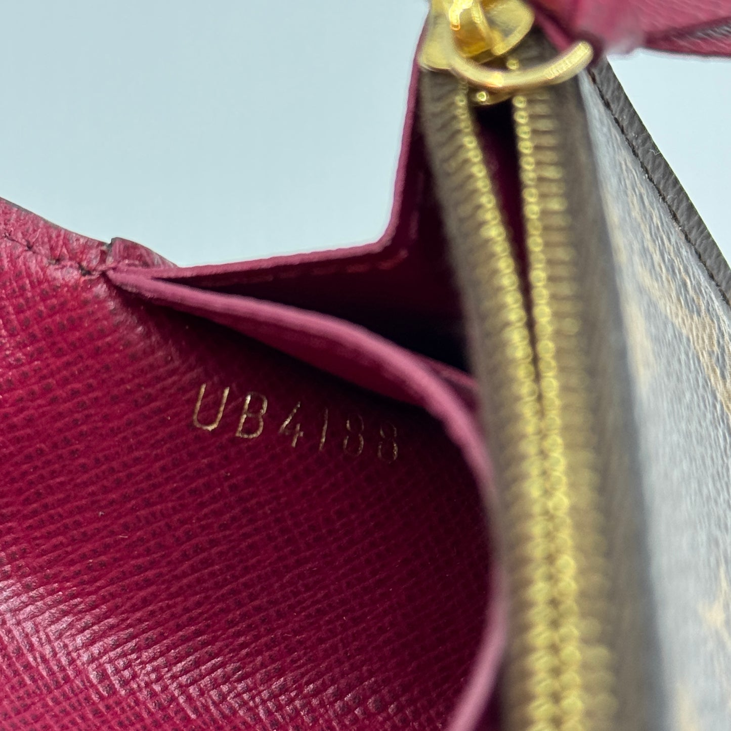 Monogram Rosalie Coin Purse Fuchsia