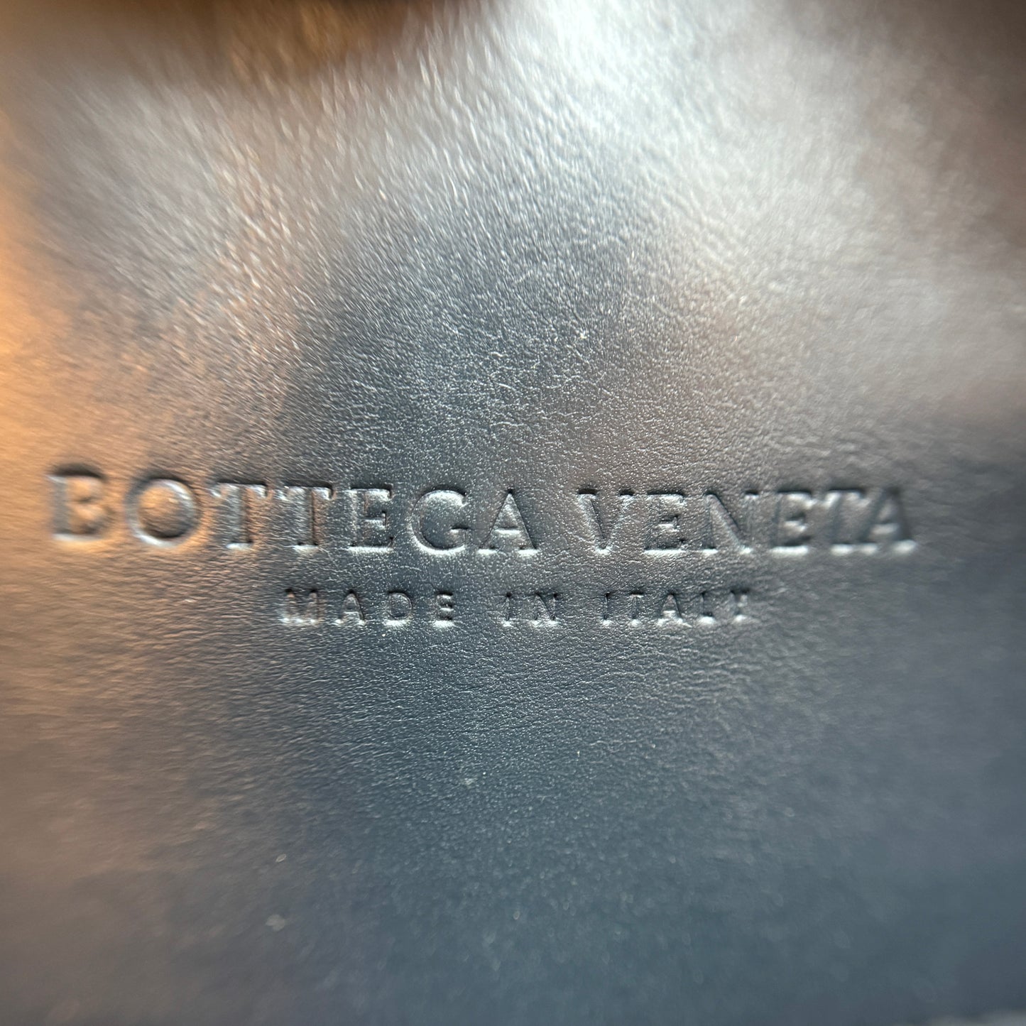 Nappa Intrecciato Small Roma Tote Navy Blue Color