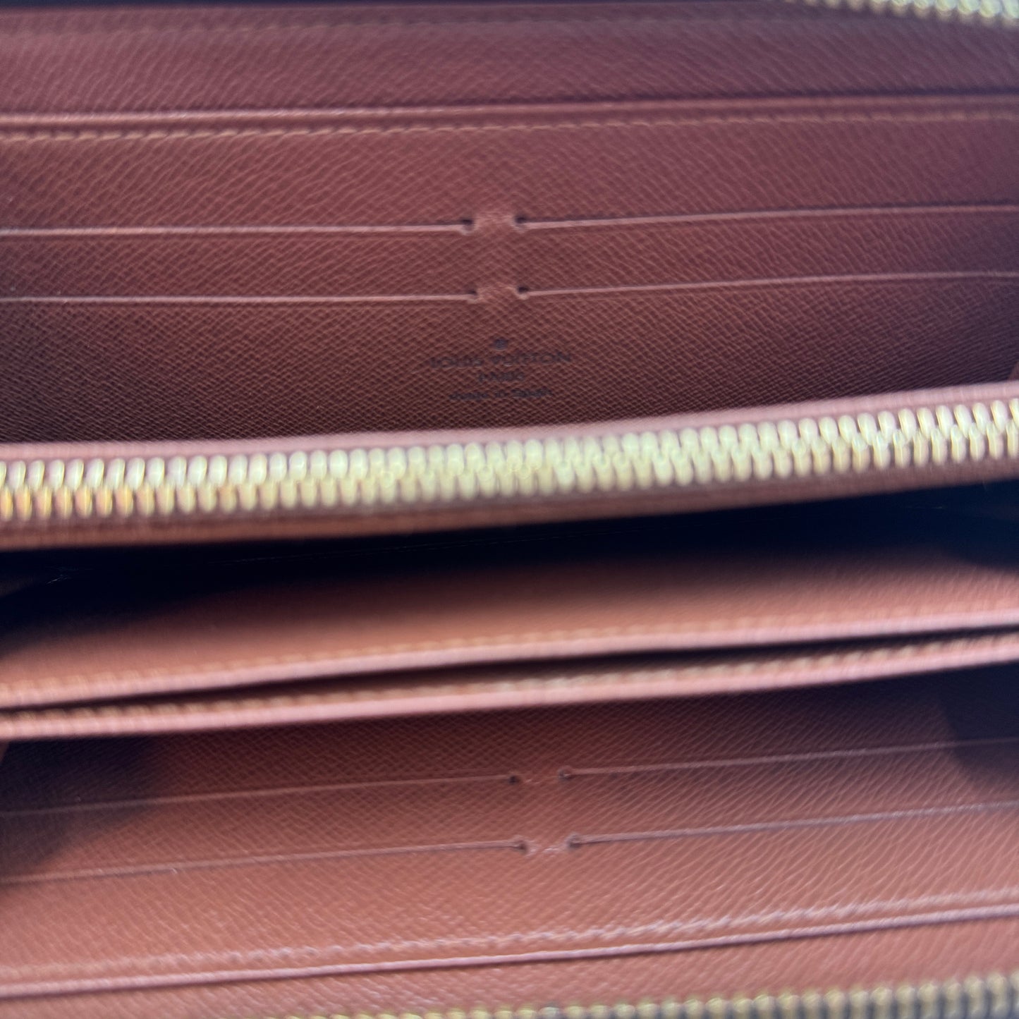 Monogram Round Zippy Long Wallet