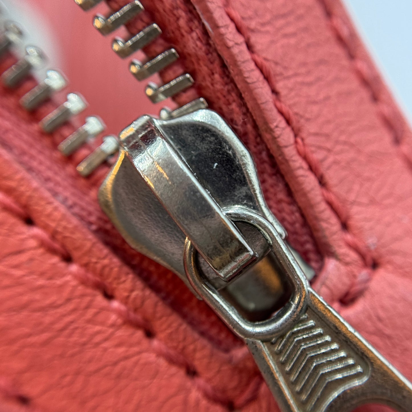 Leather Motocross Classic City Bag Mini Size Peach Pink