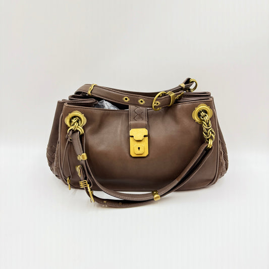 Nappa Intrecciato Napoli Shoulder Bag