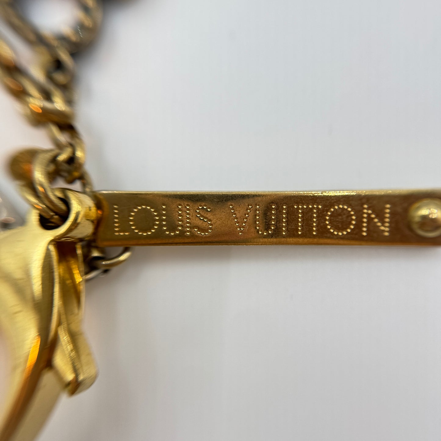 Monogram Bijoux Sac Taberge Keychain Silvery Golden