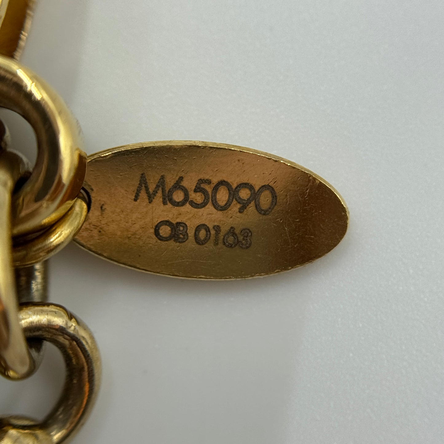 Monogram Bijoux Sac Taberge Keychain Silvery Golden