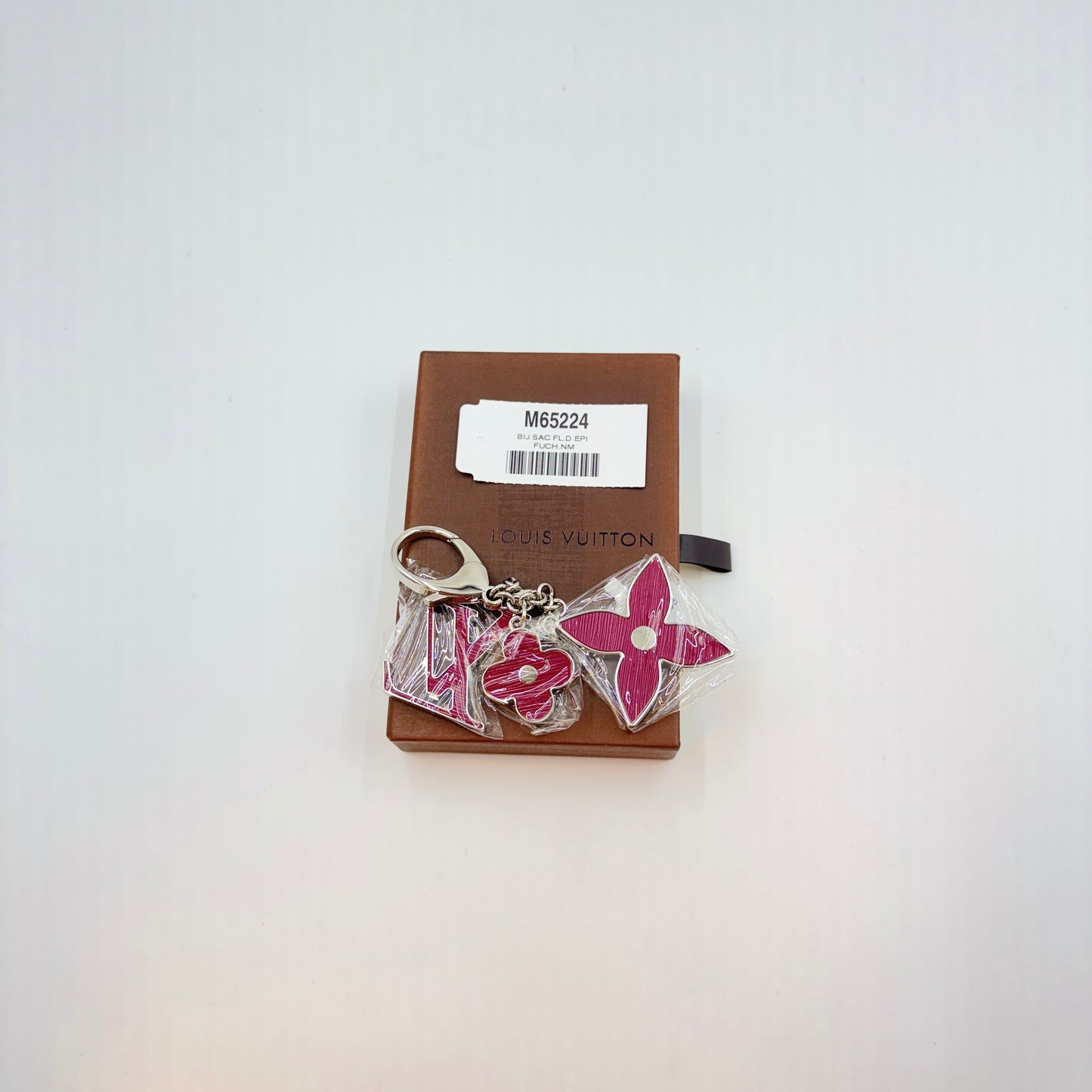 Fleur d Epi Bag Charm Fuchsia Pink