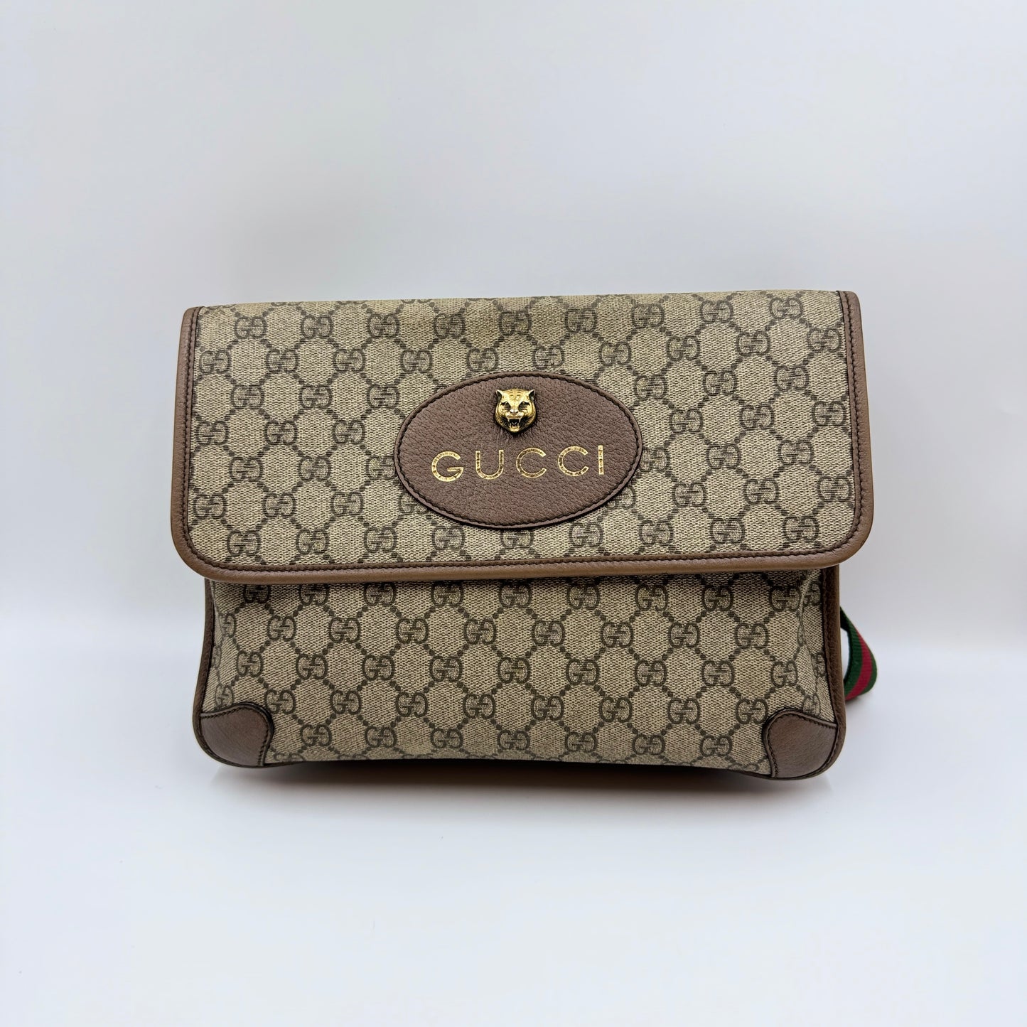 Neo Vintage Flap Messenger GG Coated Canvas Medium