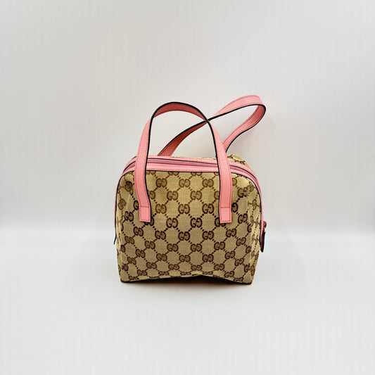 GG Canvas Handle Bag PInk