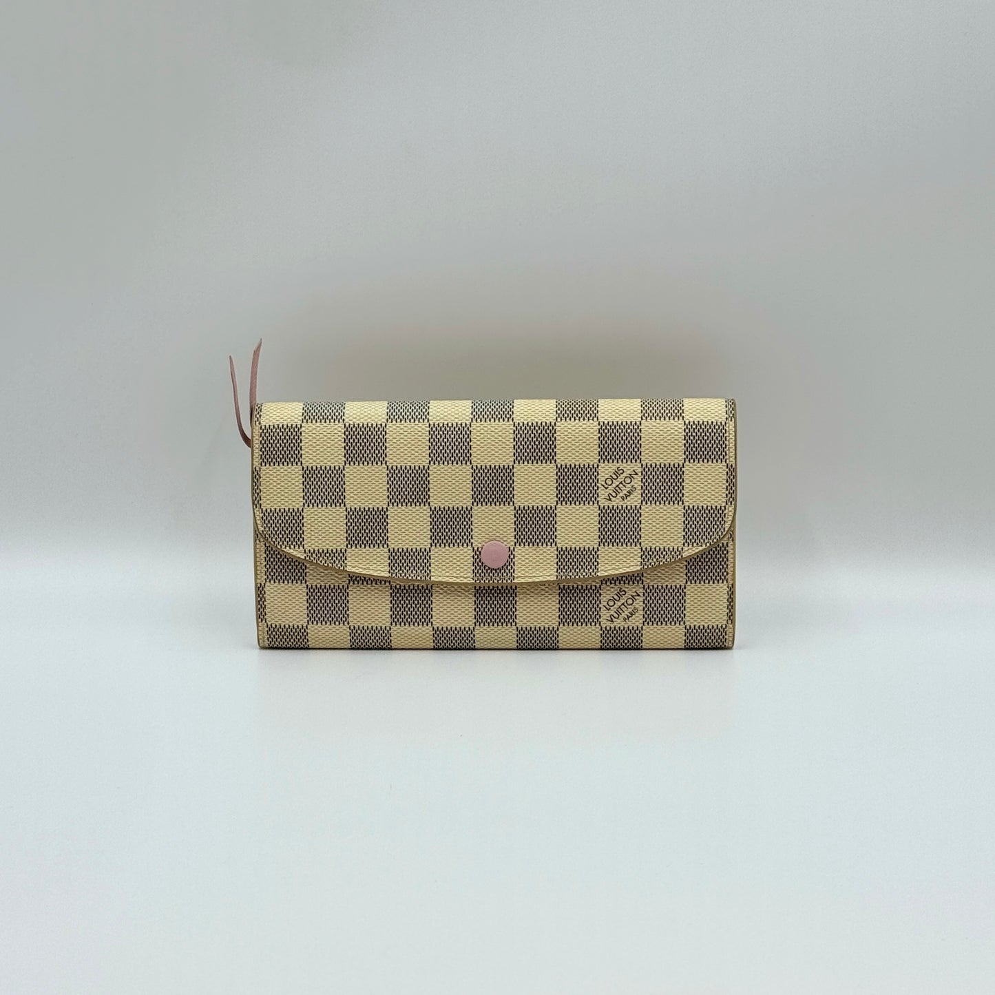 Damier Azur Emilie Wallet Rose Ballerine