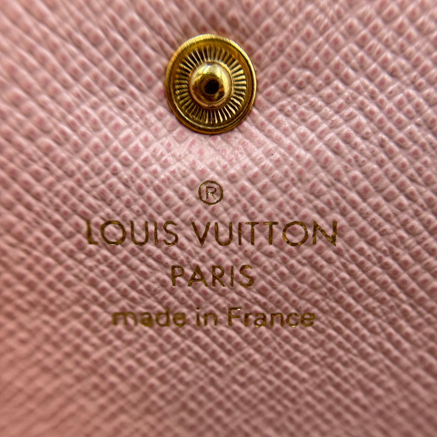 Damier Azur Emilie Wallet Rose Ballerine