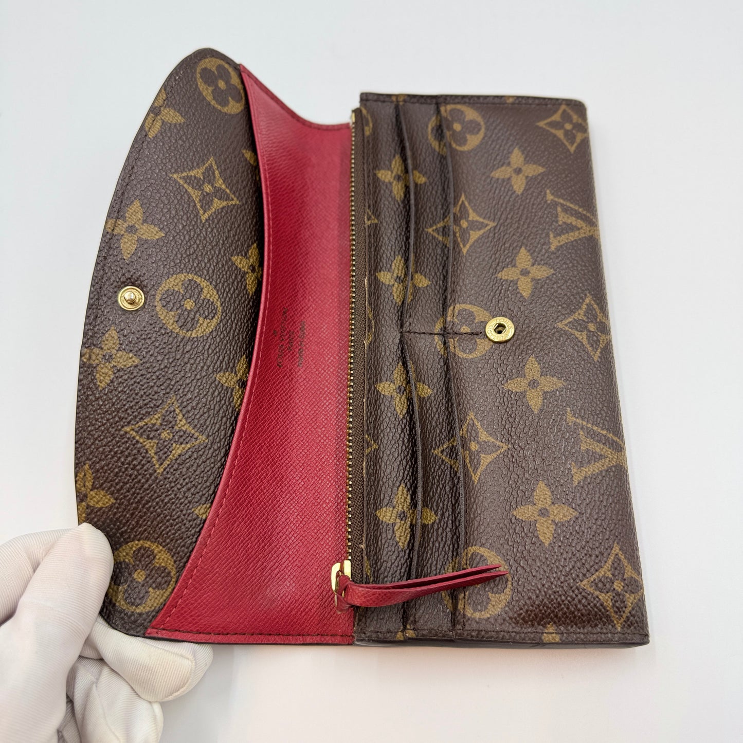 Monogram Emilie Wallet Fuchsia
