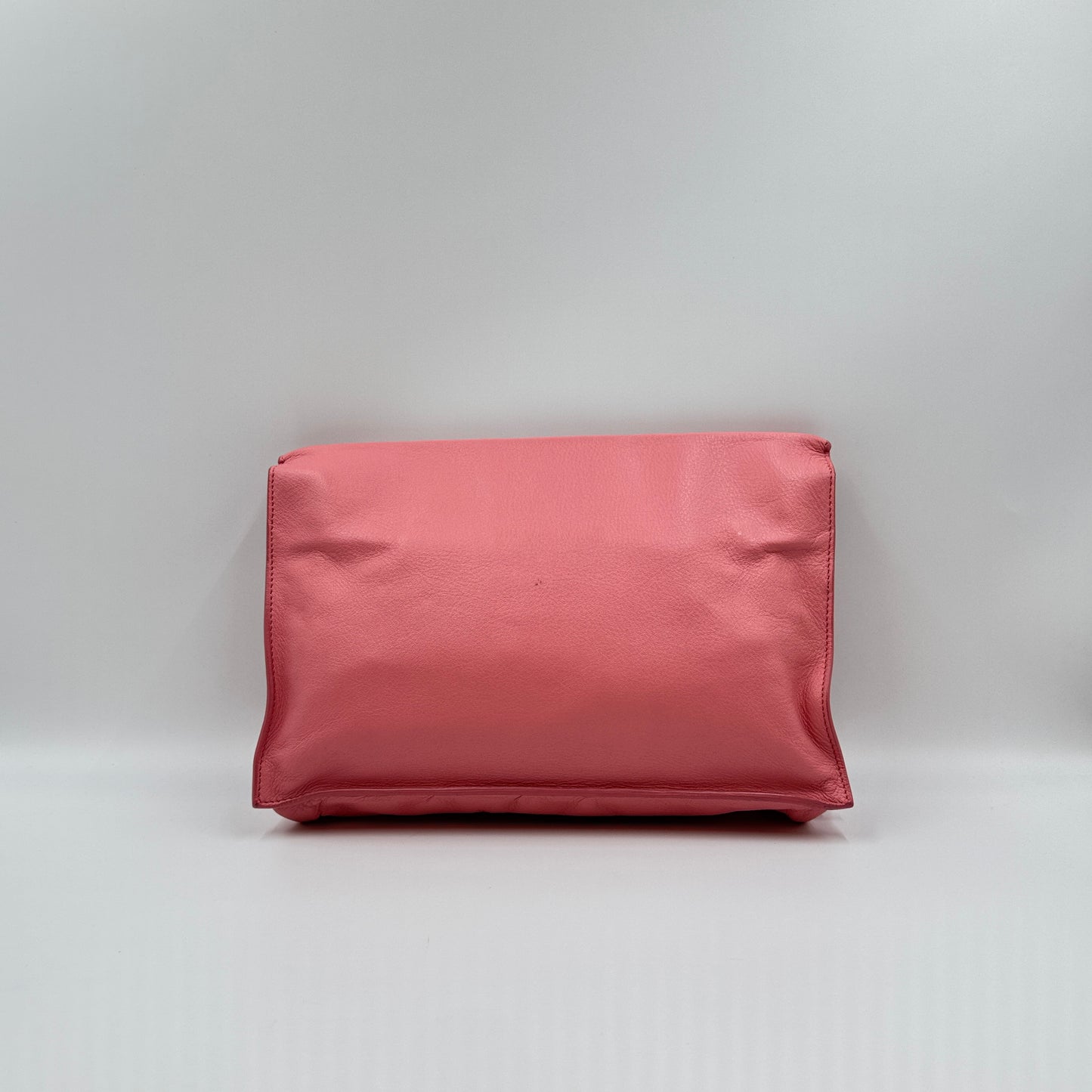 Veau Souple Papier Sight Clutch Rose Flamingo
