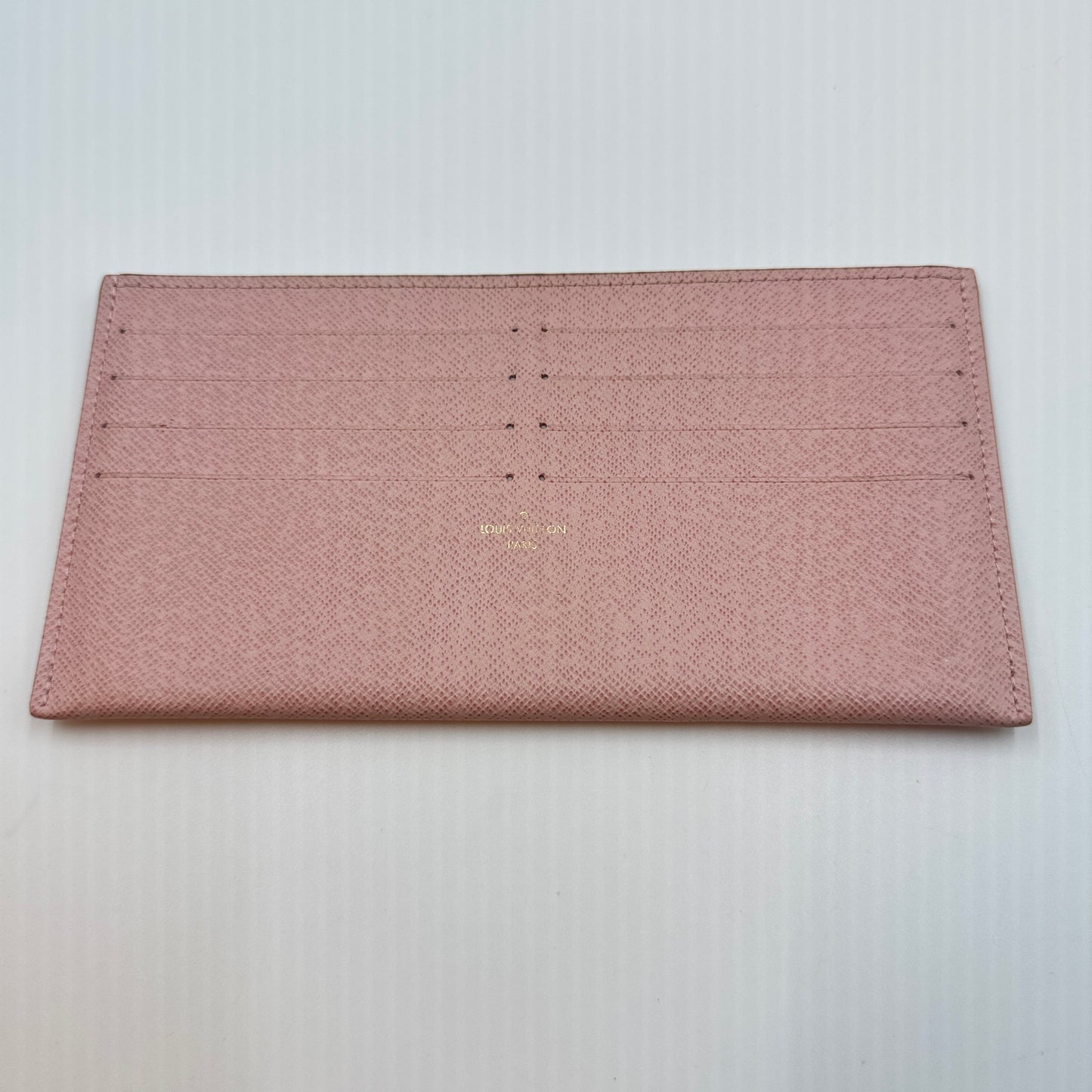 Damier Azur Pochette Felicie Chain Wallet Rose Ballerine