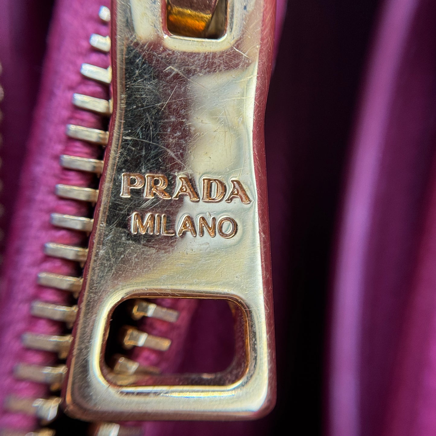 Open Promenade Bag Saffiano Leather Medium Pink