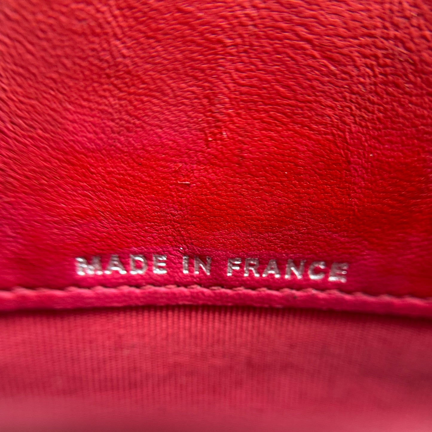 Lambskin Quilted Medium Flap Wallet Red