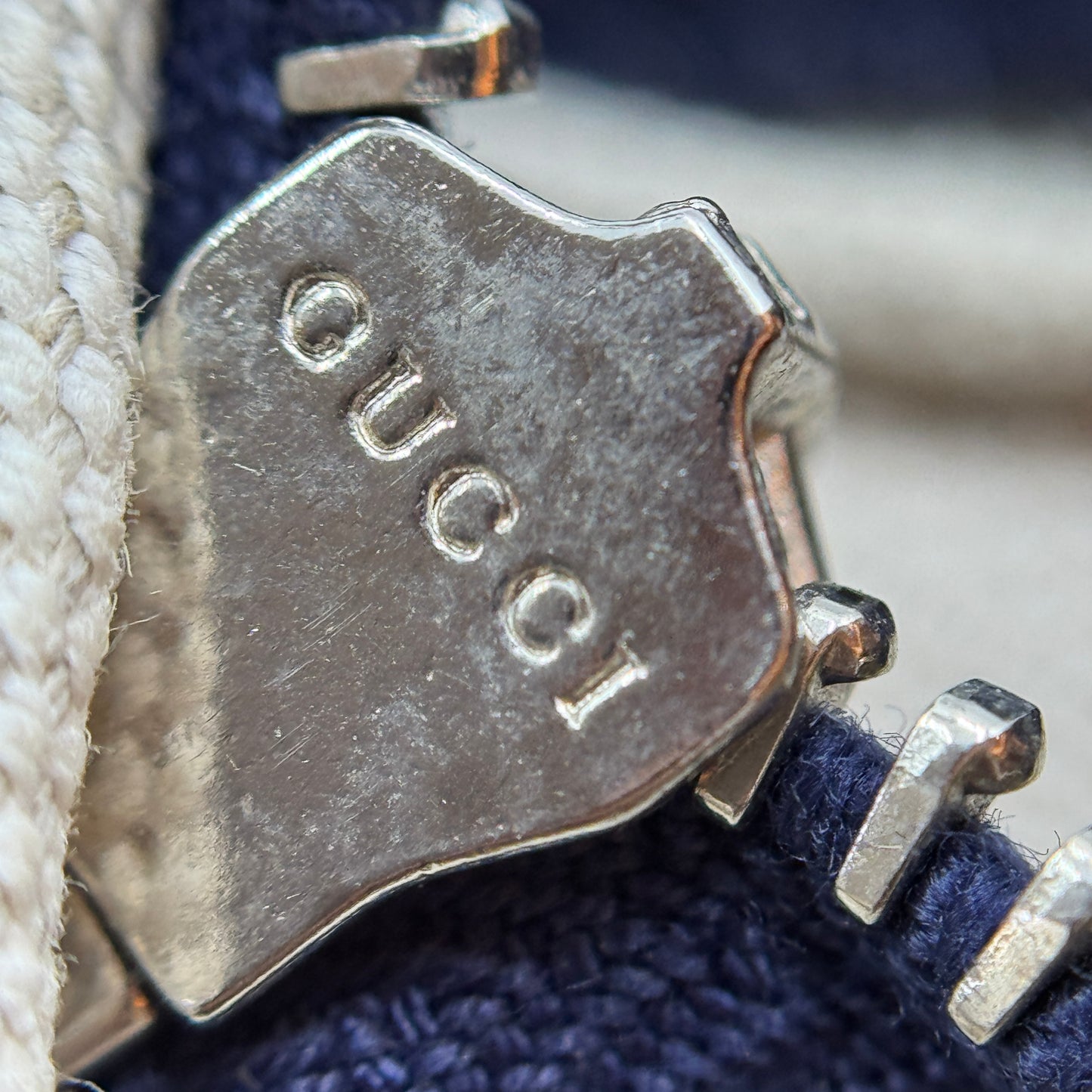 Techno Horsebit Convertible Hobo Embellished Leather Large Navy