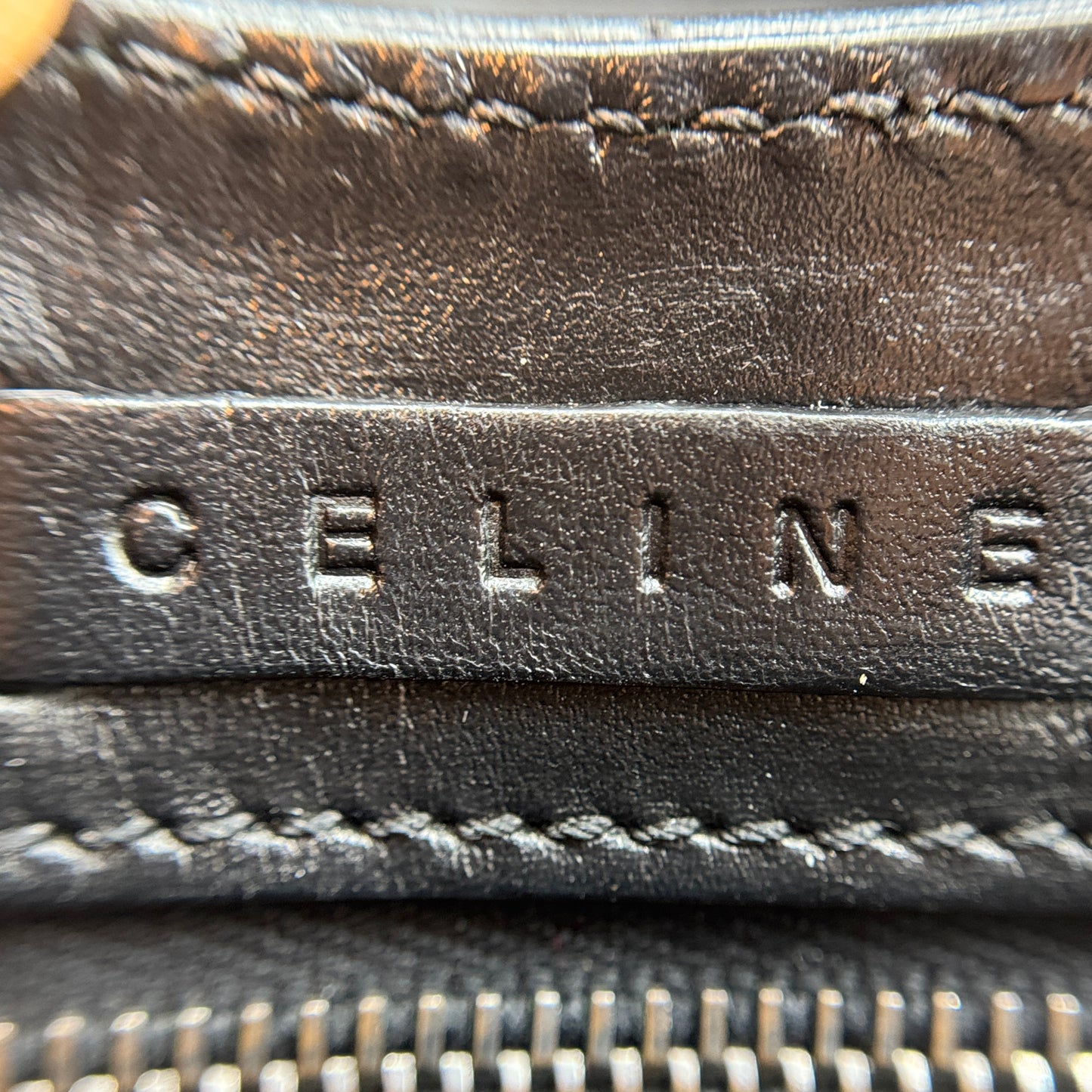 Leather Top Handle  Bag Black