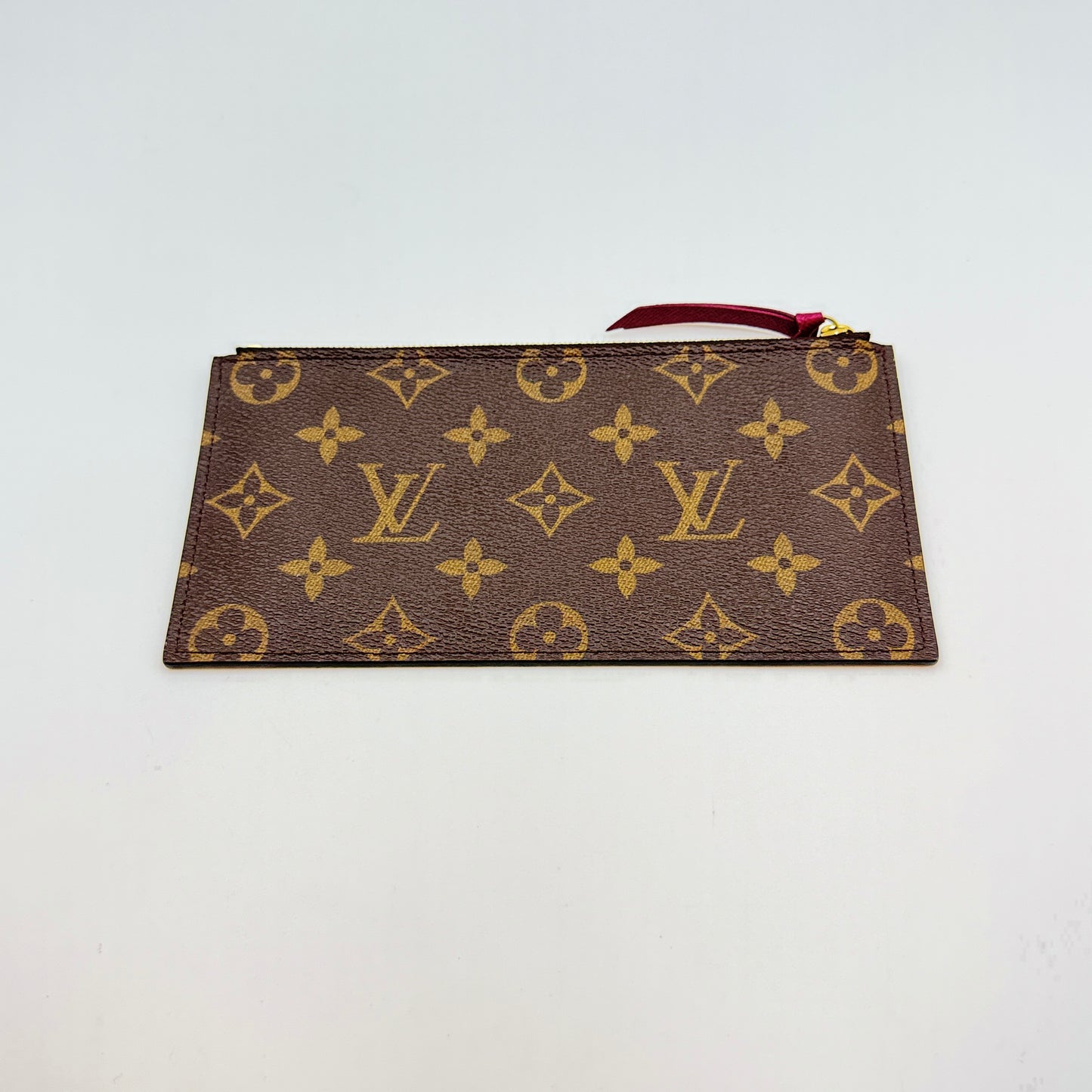 Monogram Pochette Felicie Chain Wallet Fuchsia