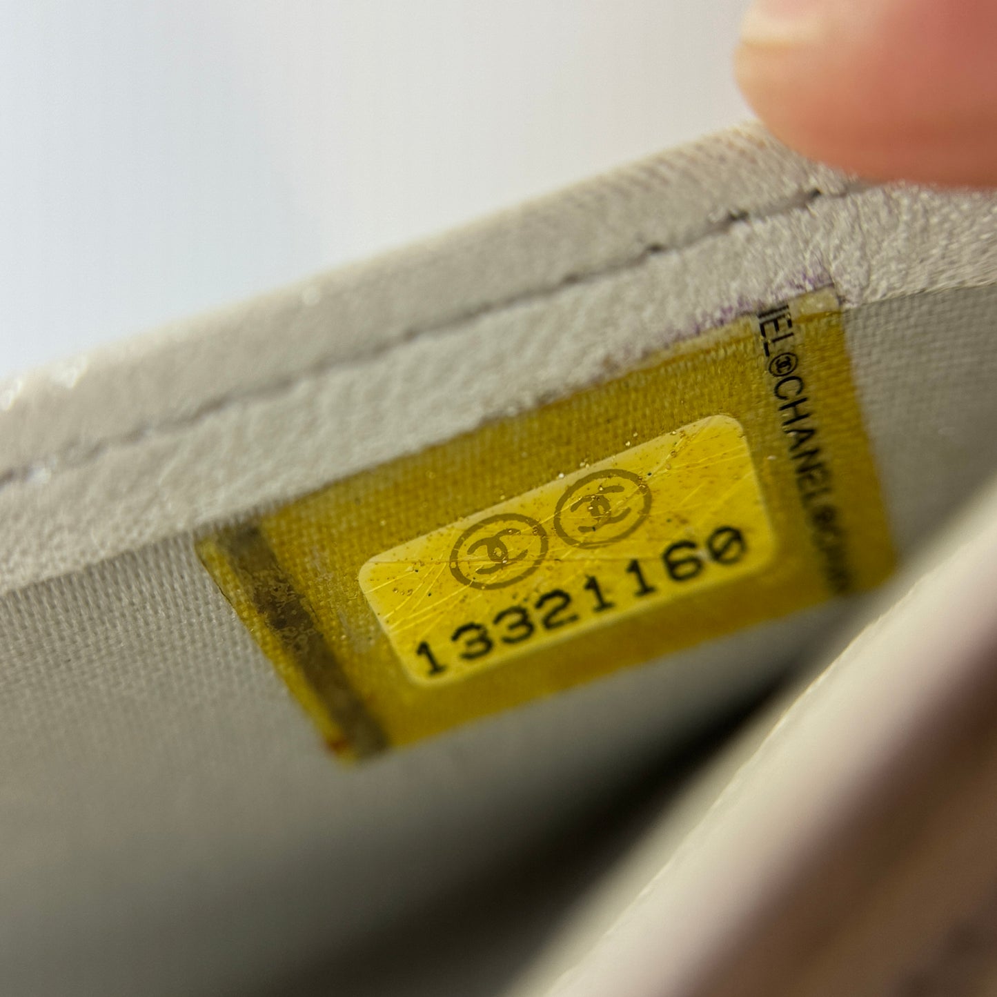 Lambskin Camellia Embossed Yen Wallet Black