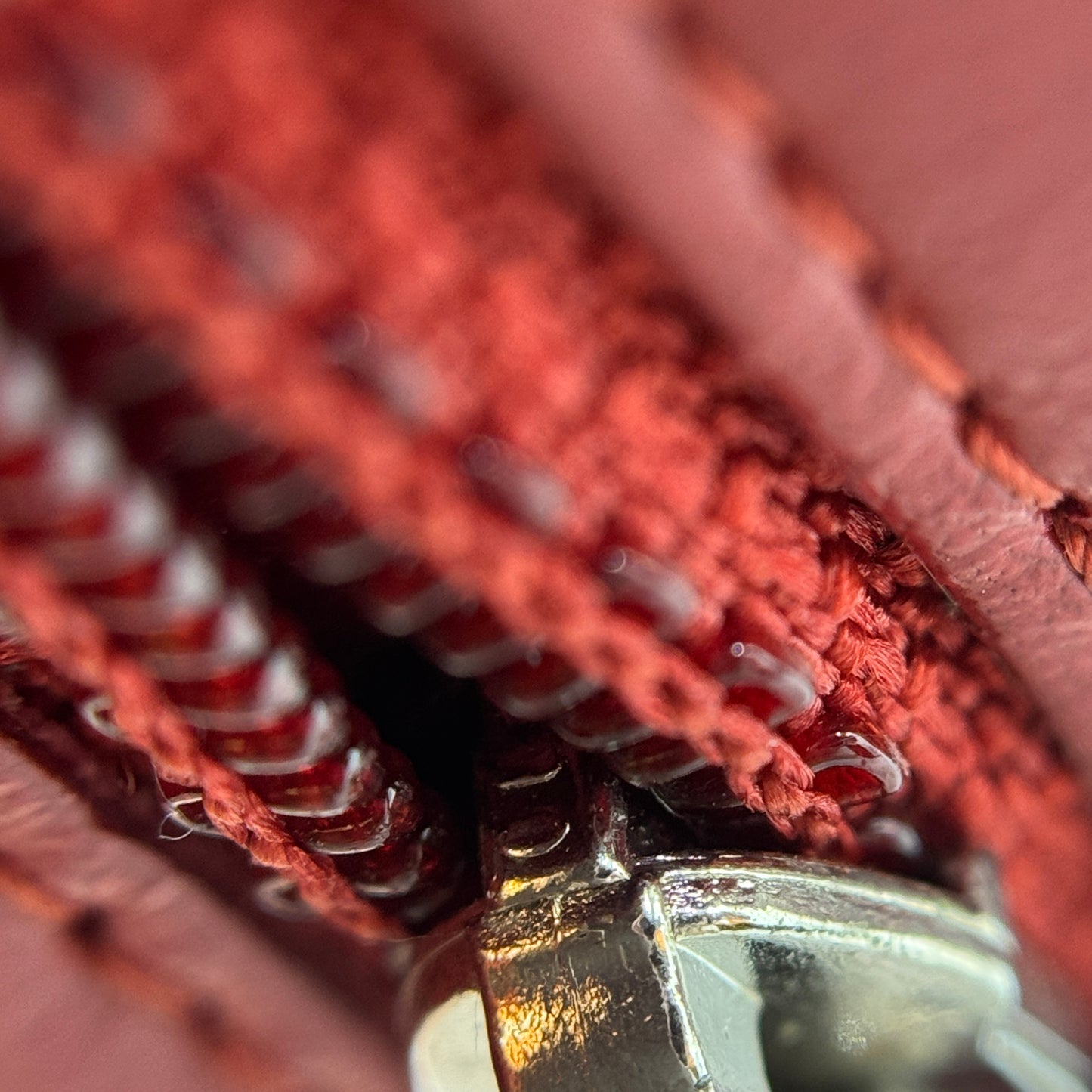 Lambskin Camellia Embossed Large Gusset Flap Wallet Red