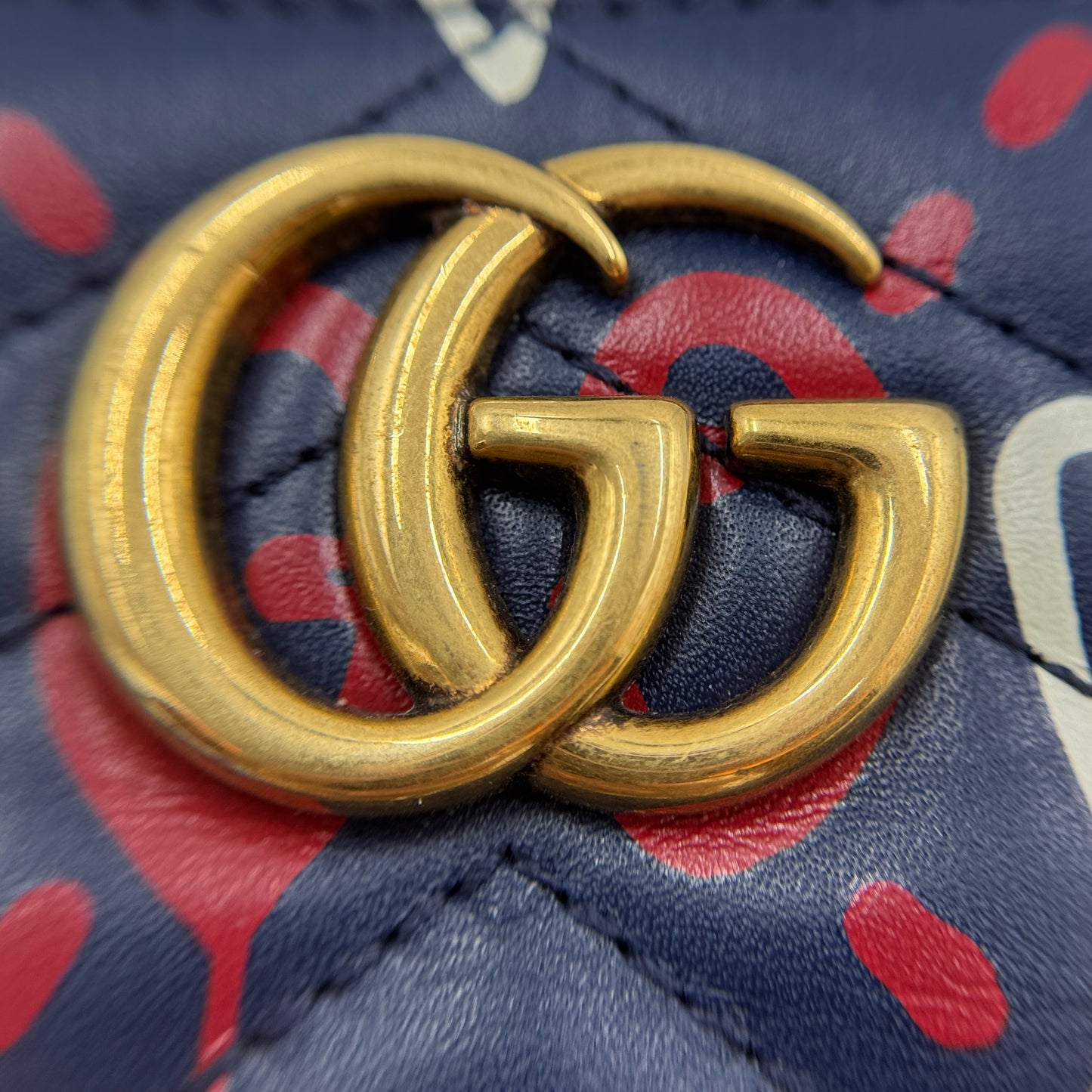 Matelasse Marmont Double G Logo Continental Wallet