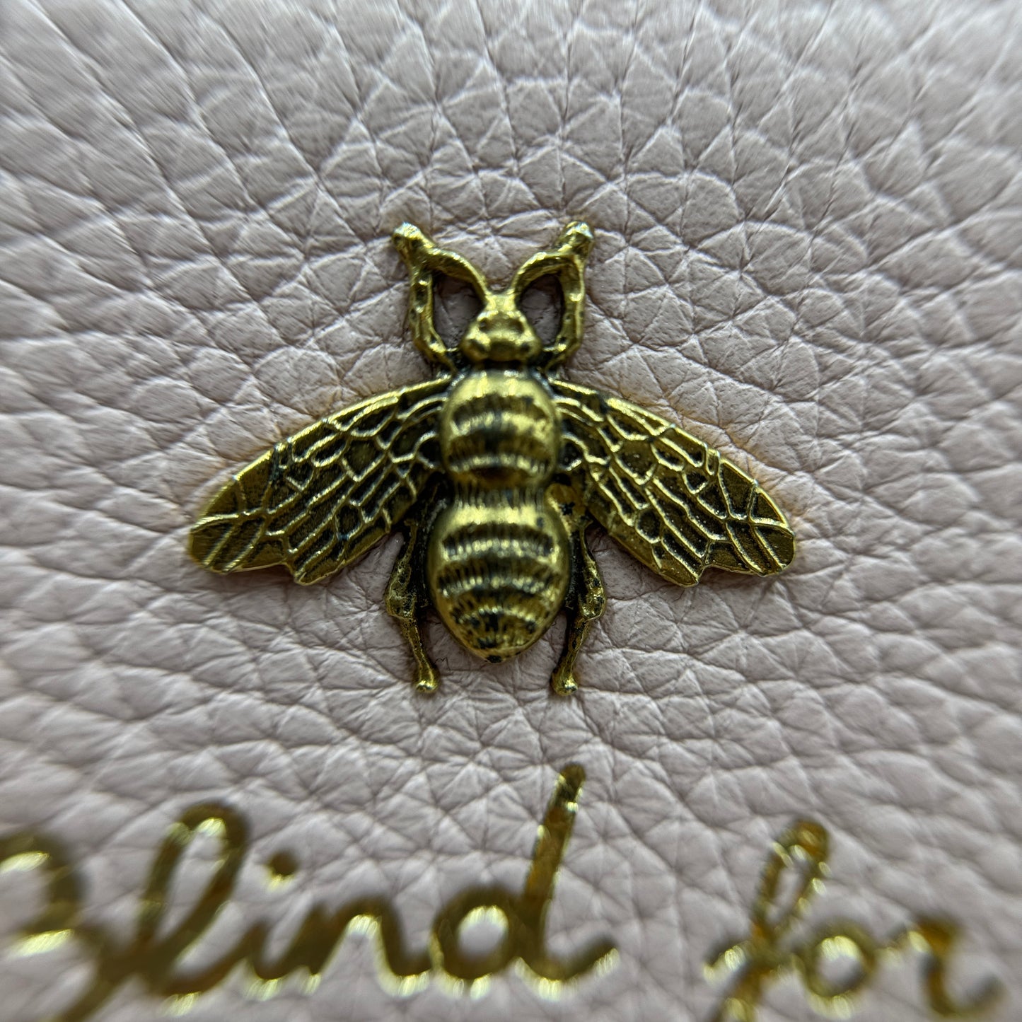 Gucci Blind For Love Zipped Pouch Bag in Pink Leather