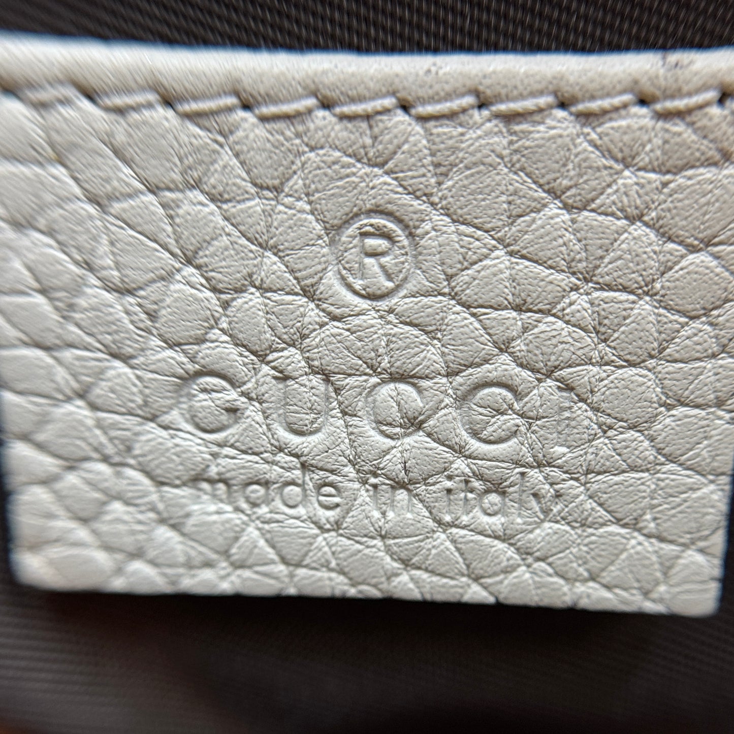 Gucci Blind For Love Zipped Pouch Bag White
