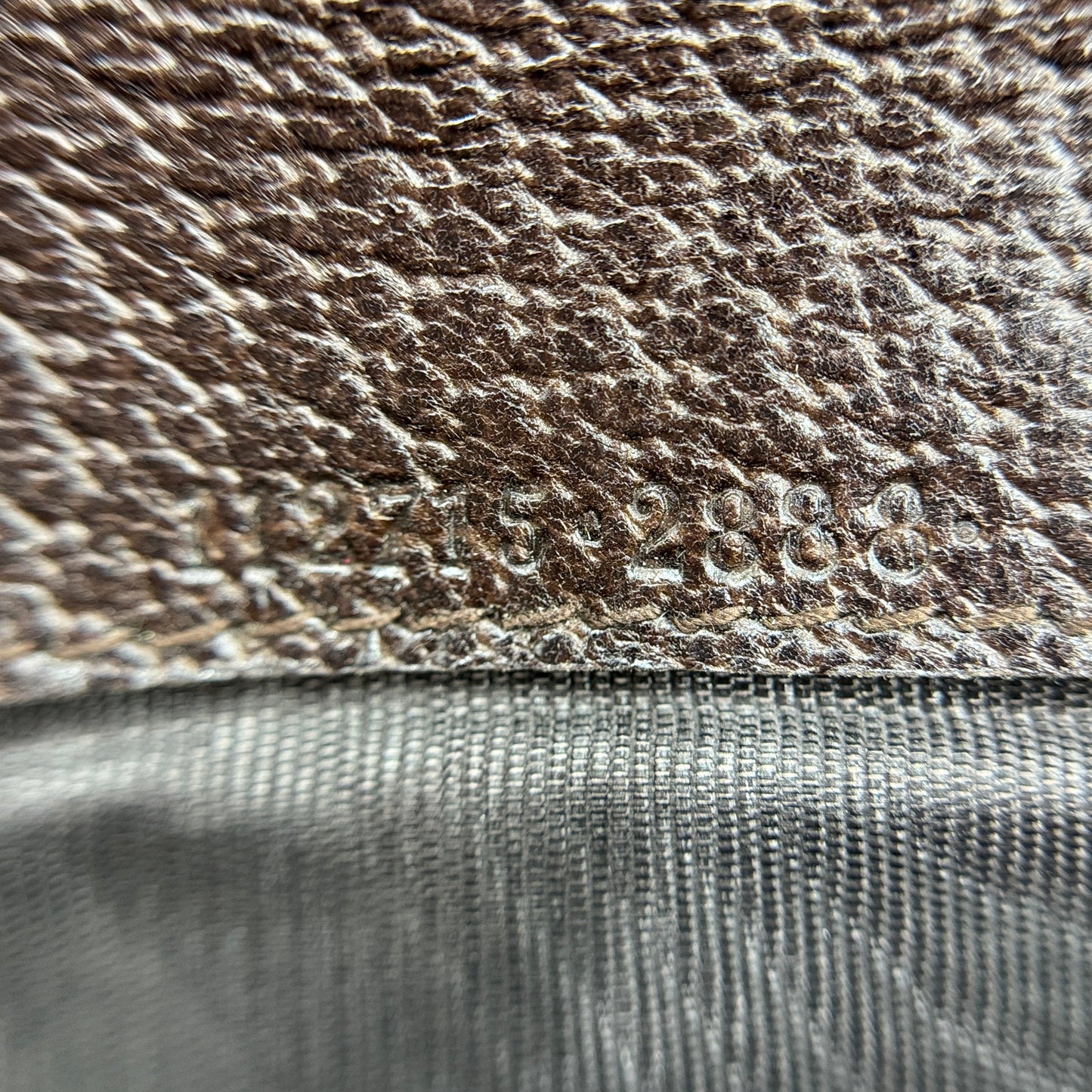 Monogram Metal Bar Continental Flap Wallet Beige Ebony Dark Brown