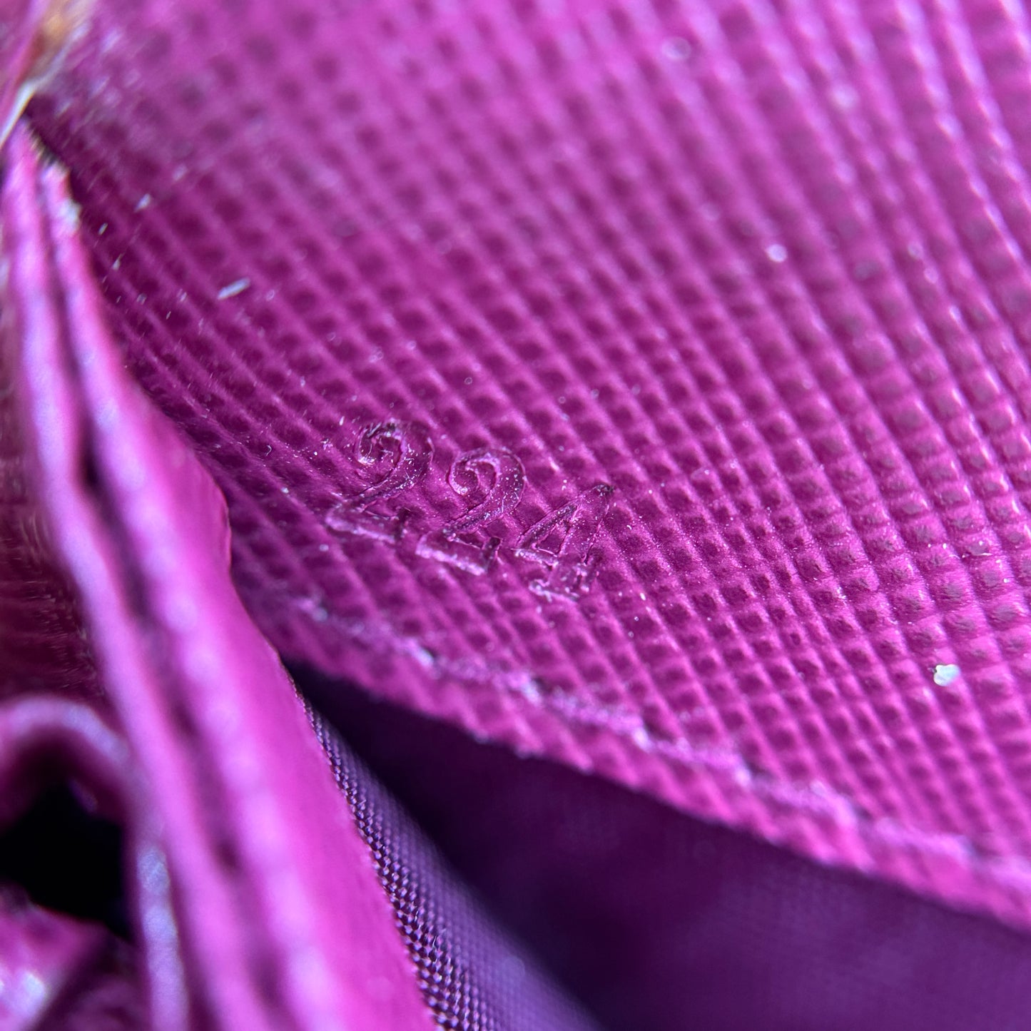 Saffiano Metal Continental Flap Wallet Ametista