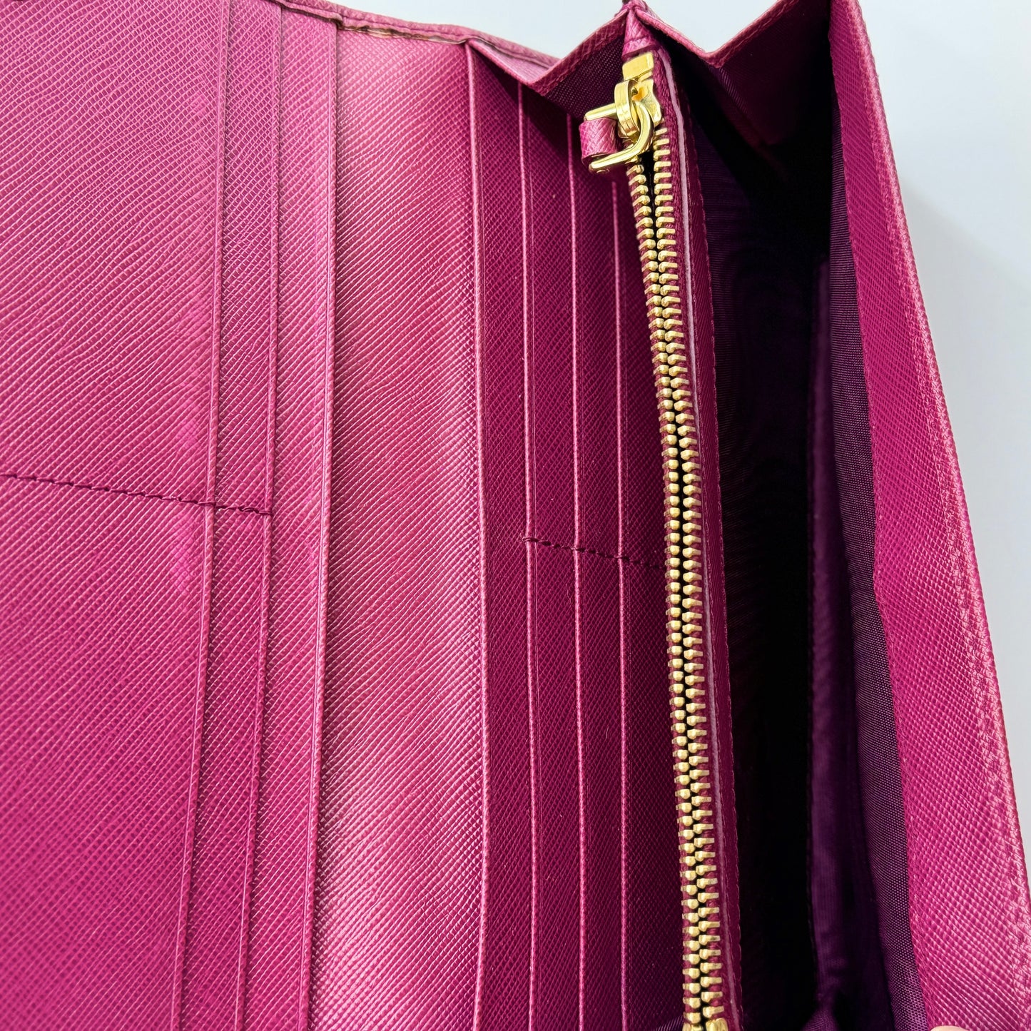 Saffiano Metal Continental Flap Wallet Ametista