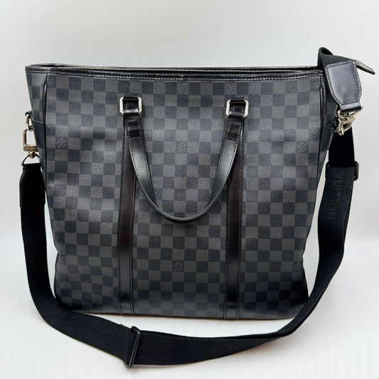 Tadao Damier Graphite Canvas Tote