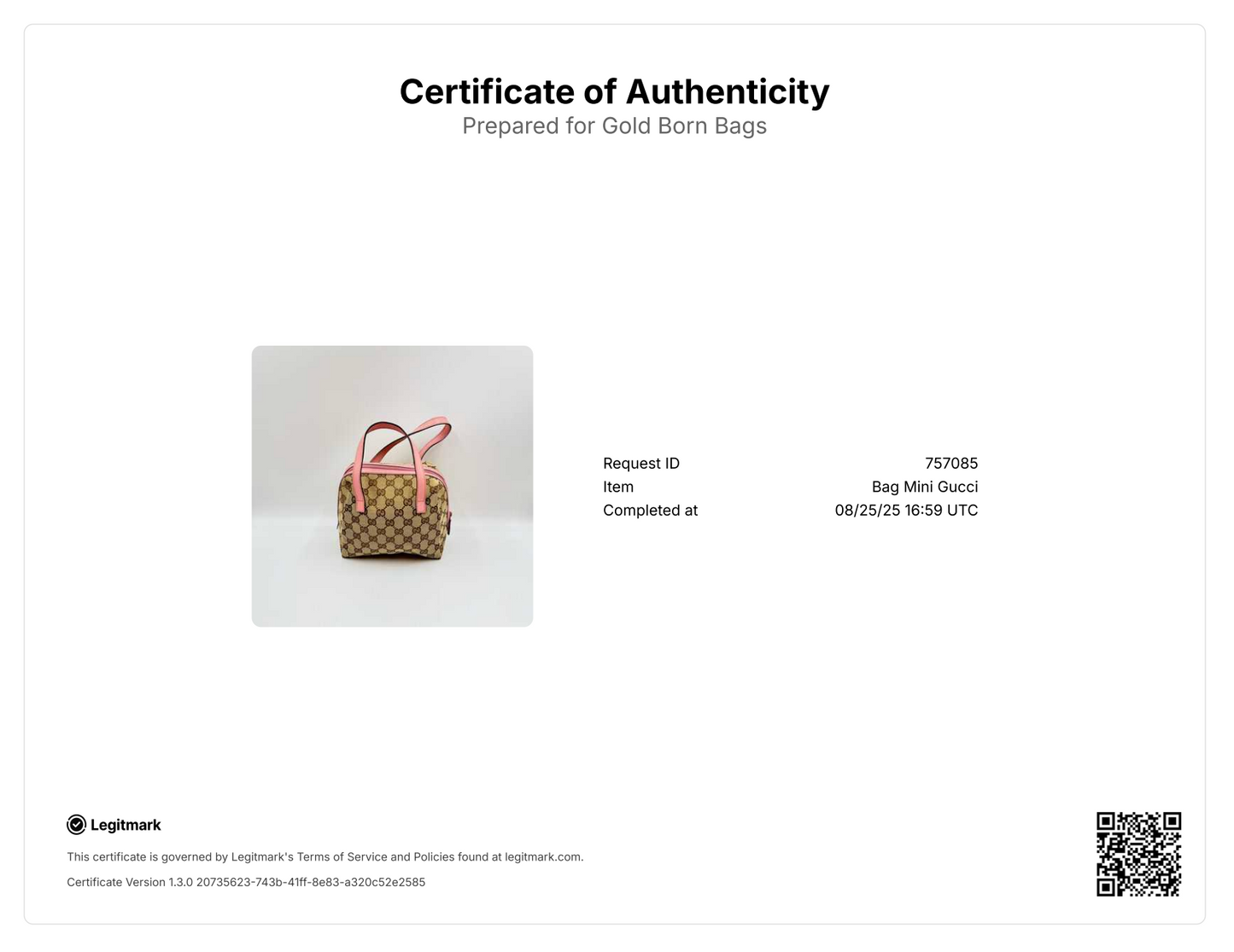 GG Canvas Handle Bag PInk