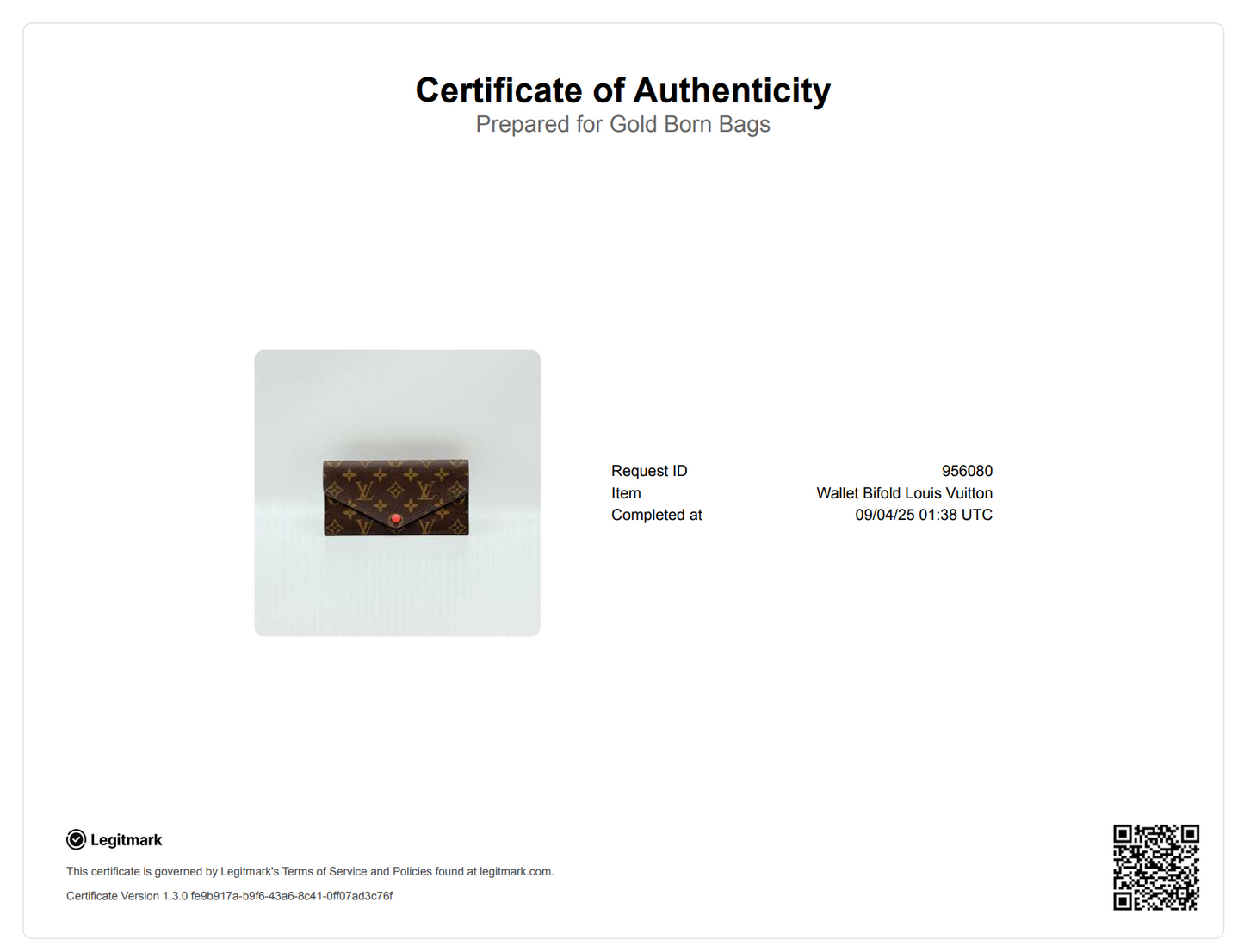Monogram Coated Canvas Josephine Wallet
