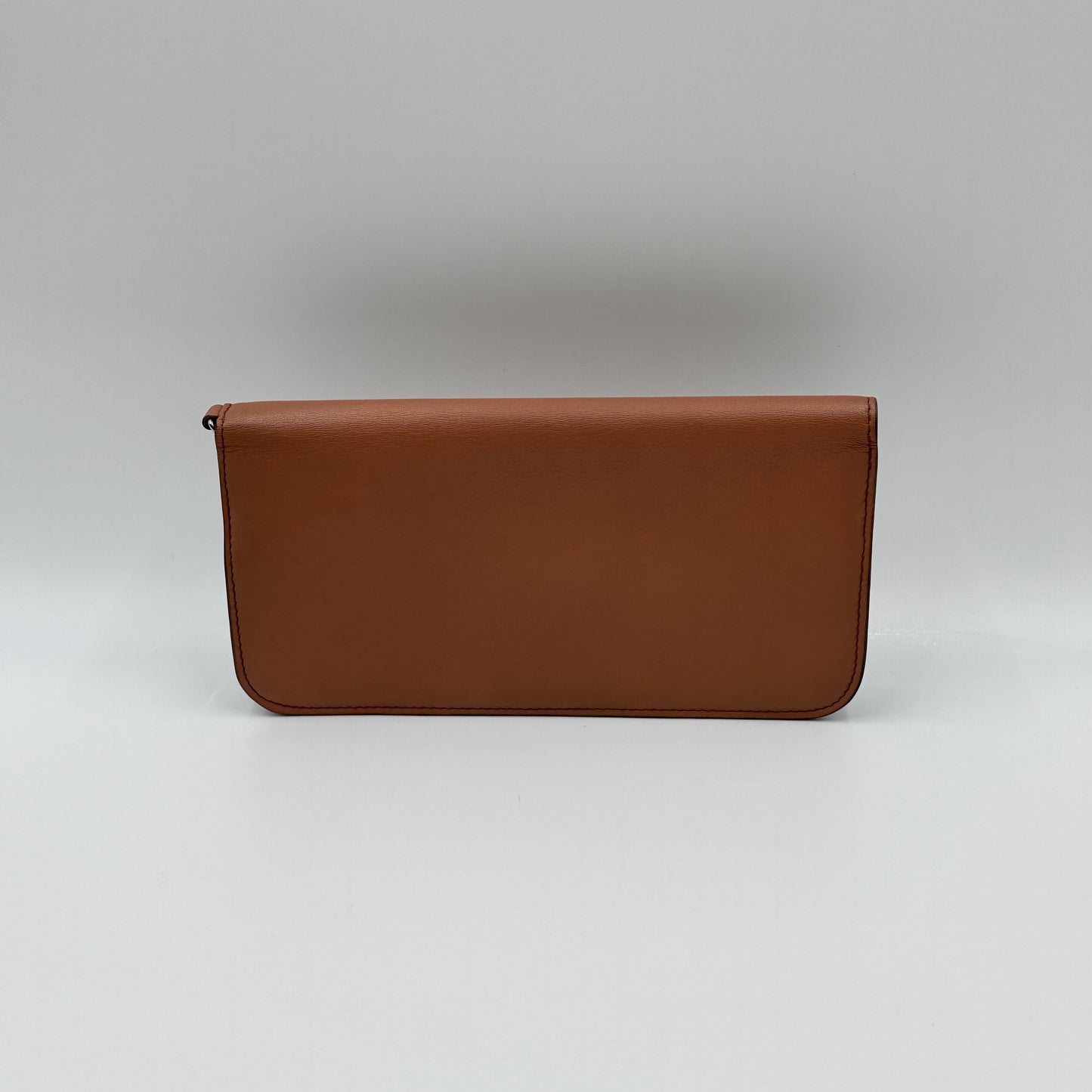 Brown Leather Long Wallet