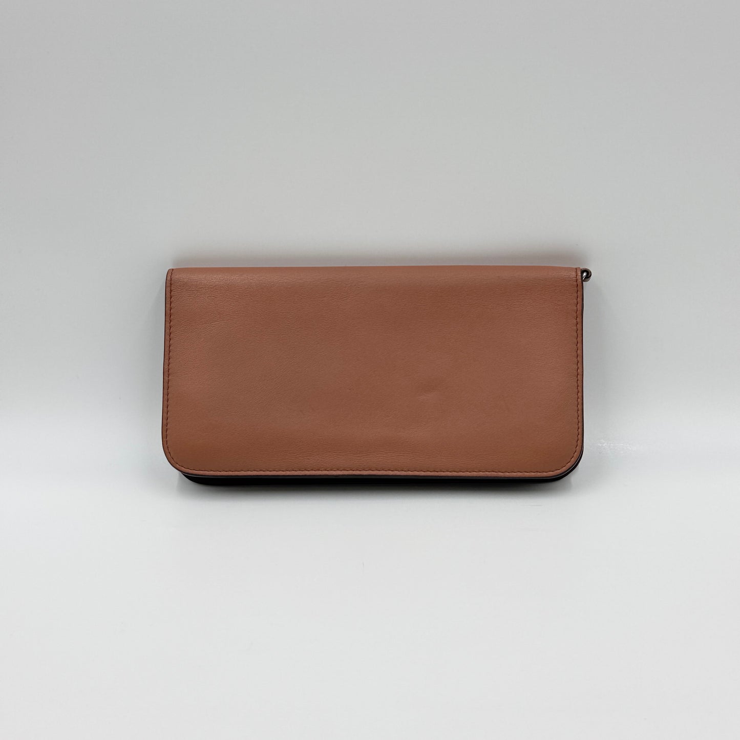 Brown Leather Long Wallet