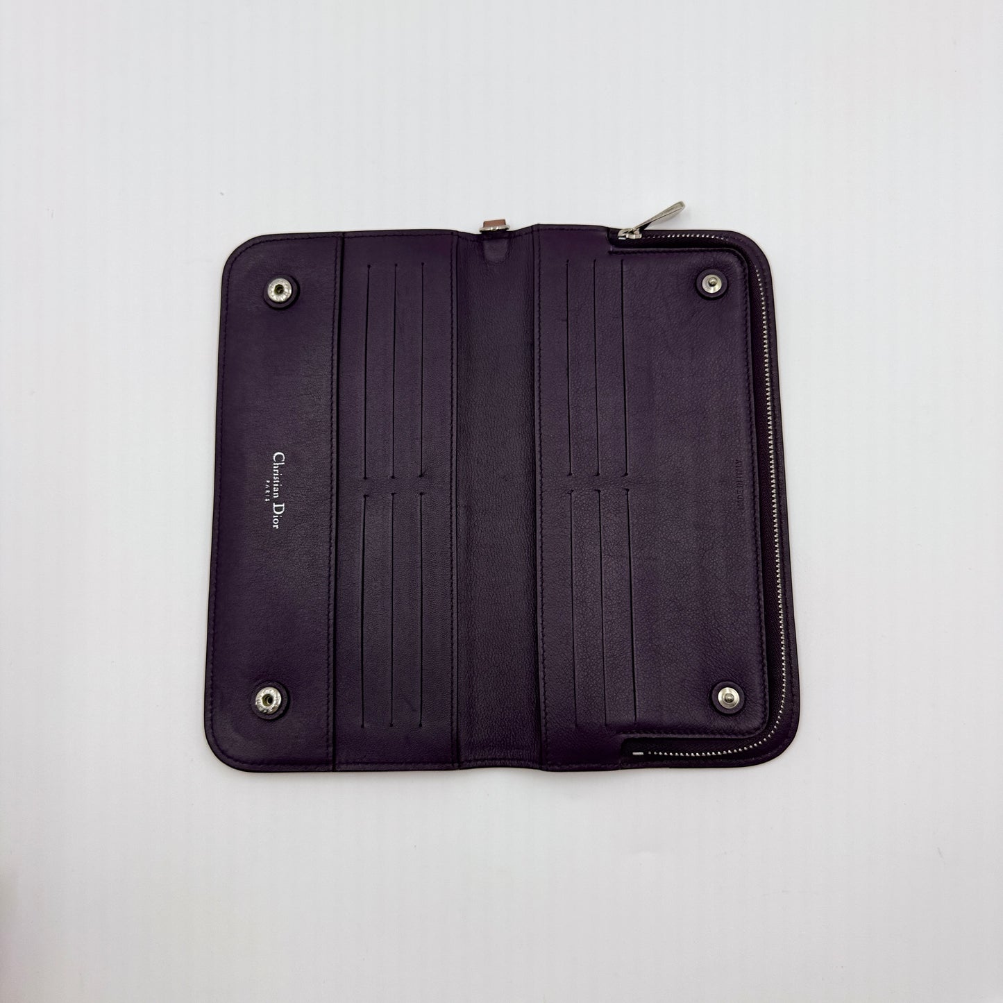 Brown Leather Long Wallet